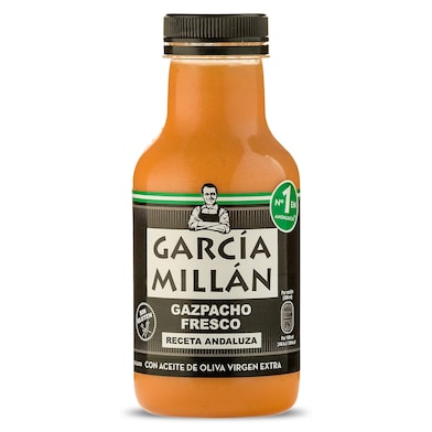 Gazpacho fresco con aceite de oliva García Millán botella 330 ml-0
