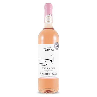 Vino rosado D.O. Valdepeñas Viña Danza botella 75 cl-0 Vino rosado D.O. Valdepeñas Viña Danza botella 75 cl-0