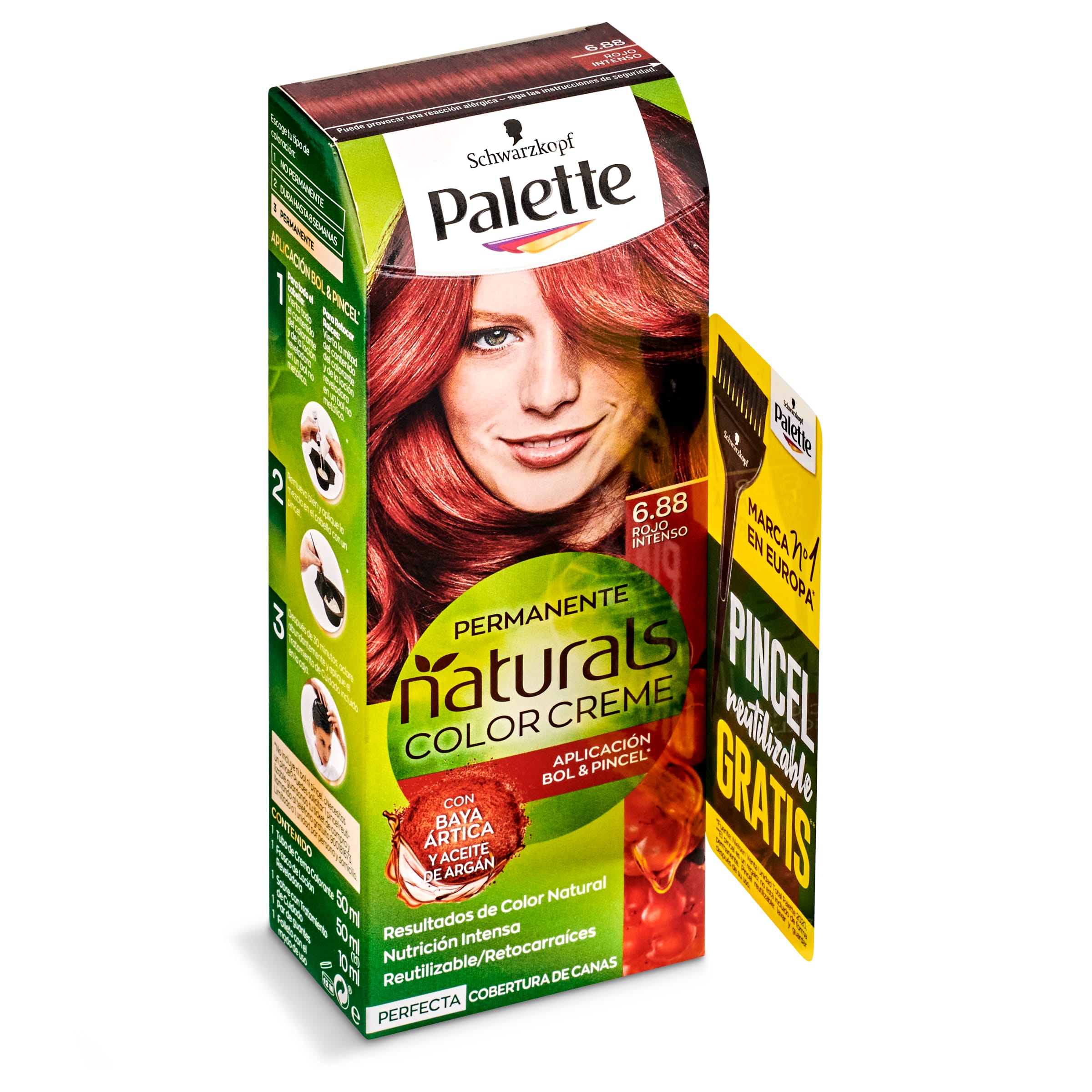 PALETTE Naturals creme tinte Rojo Intenso Nº 6.88 caja 1 ud