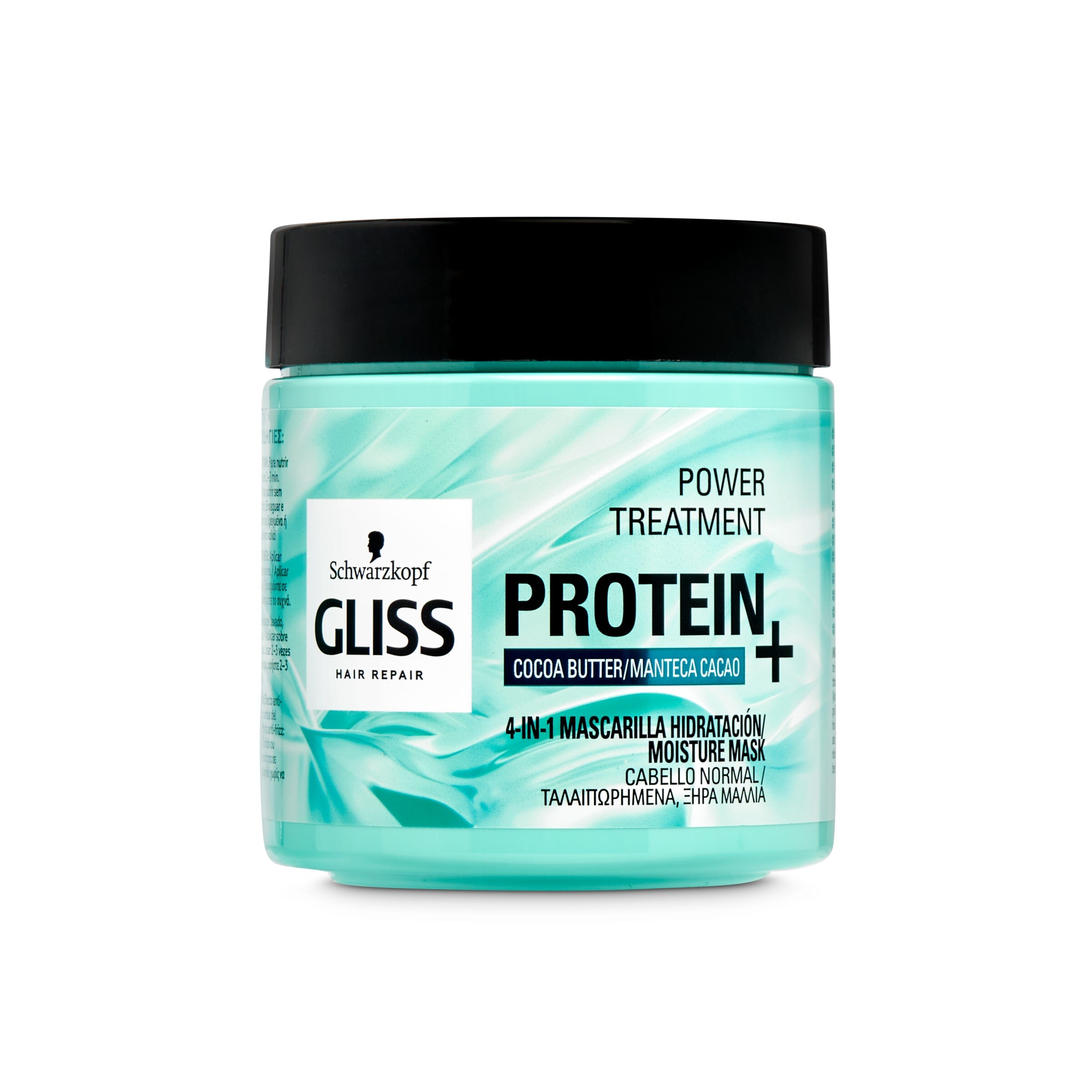 GLISS mascarilla hidratante protein 4 en 1 cabello normal tarro 400 ml