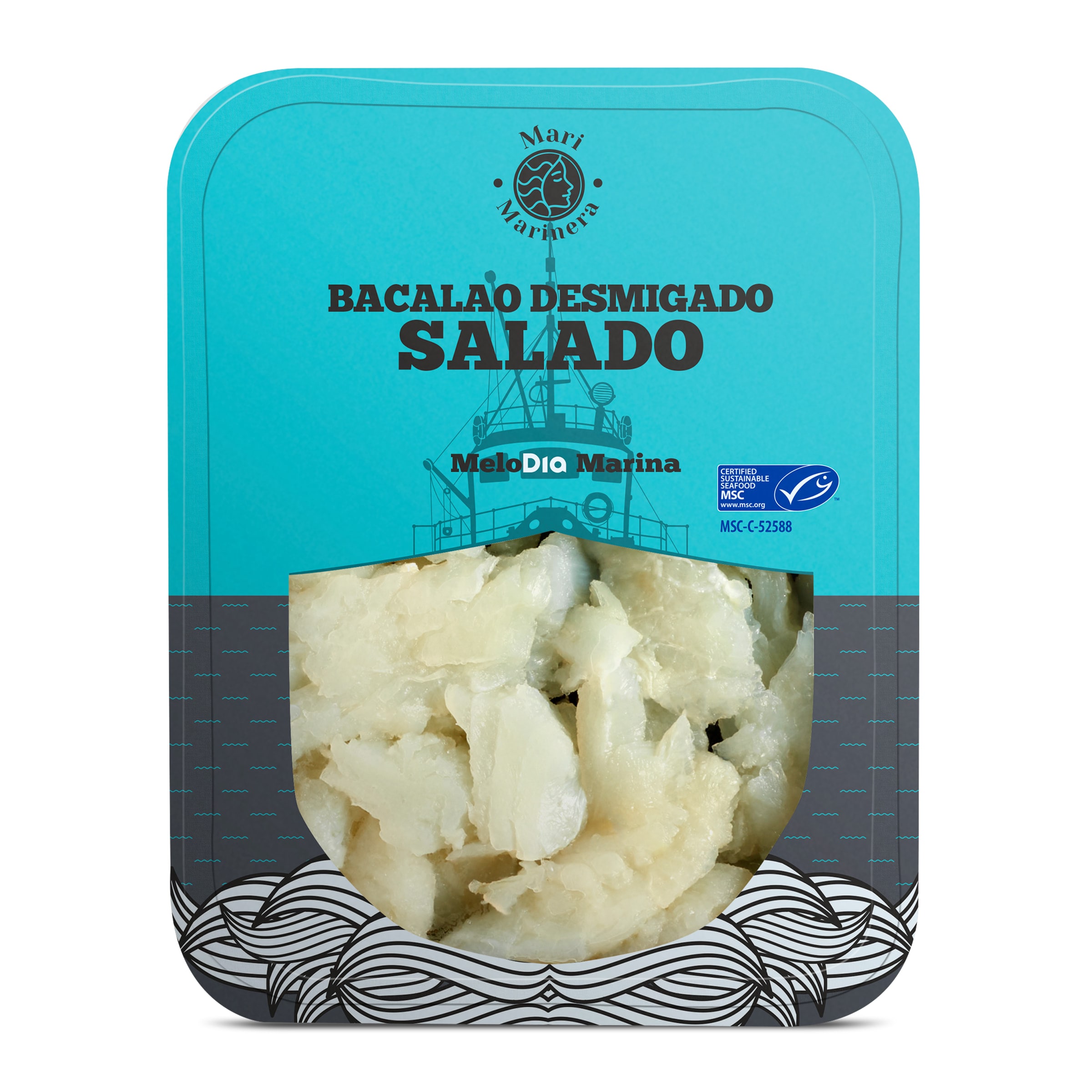 Bacalao desmigado salado MSC Mari Marinera bandeja 250 g - Supermercados DIA