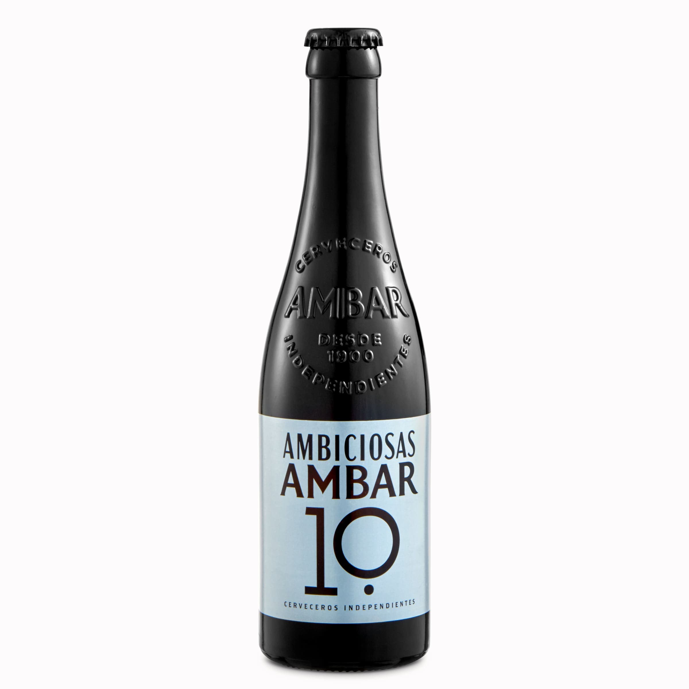 AMBAR cerveza ambiciosa nº 10 botella 33 cl