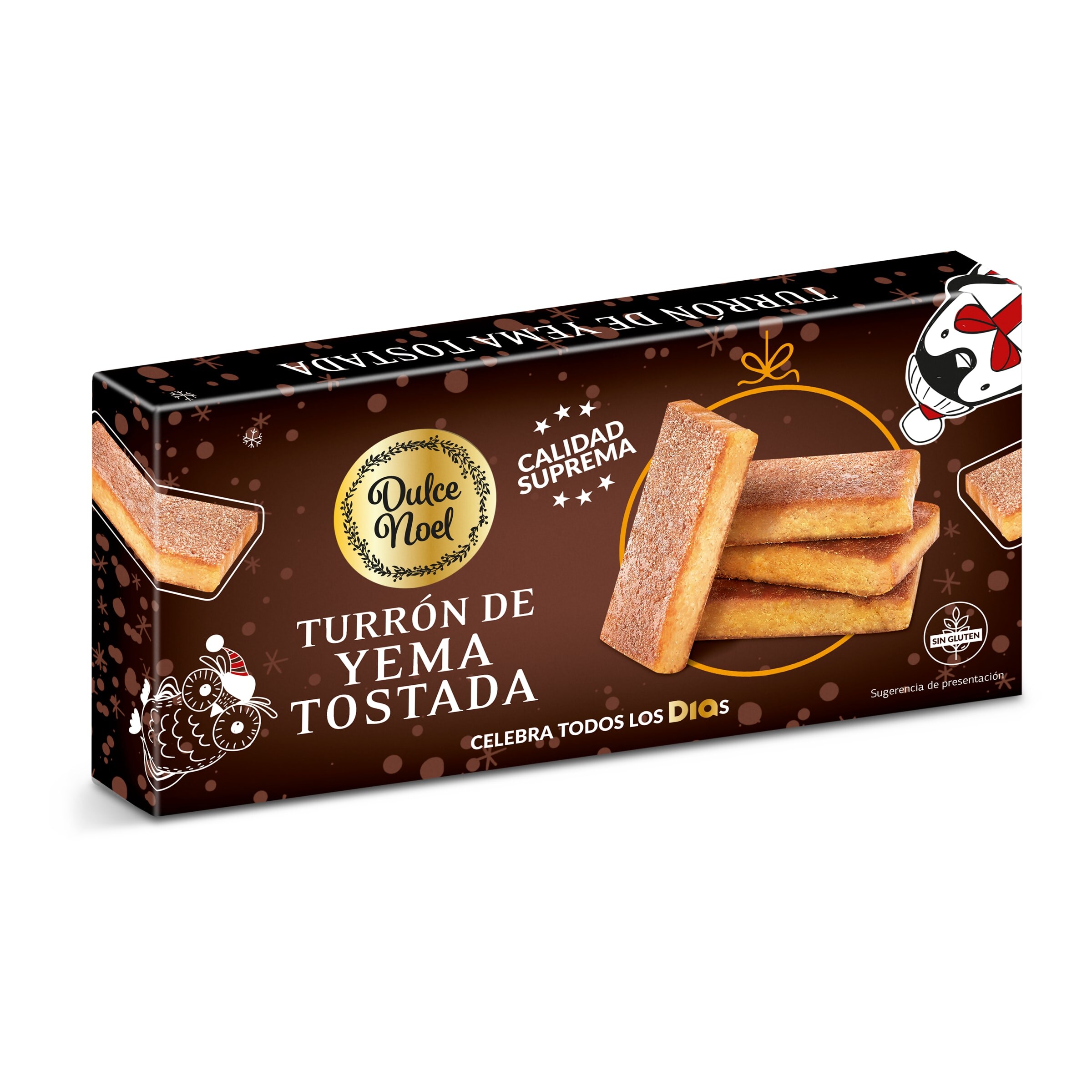 DIA DULCE NOEL turrón de yema tostada suprema estuche 150 gr