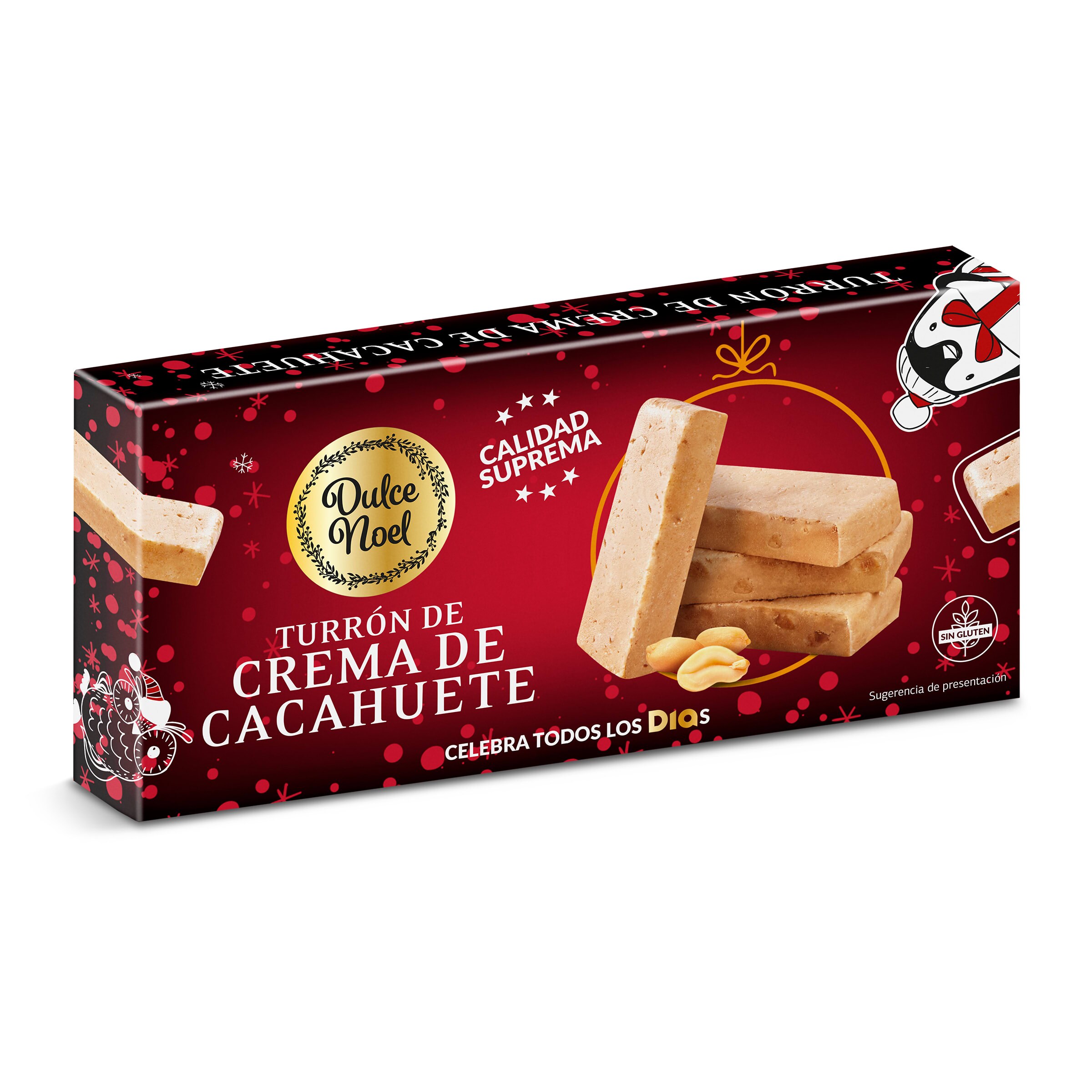DIA DULCE NOEL turrón de crema de cacahuete estuche 150 gr