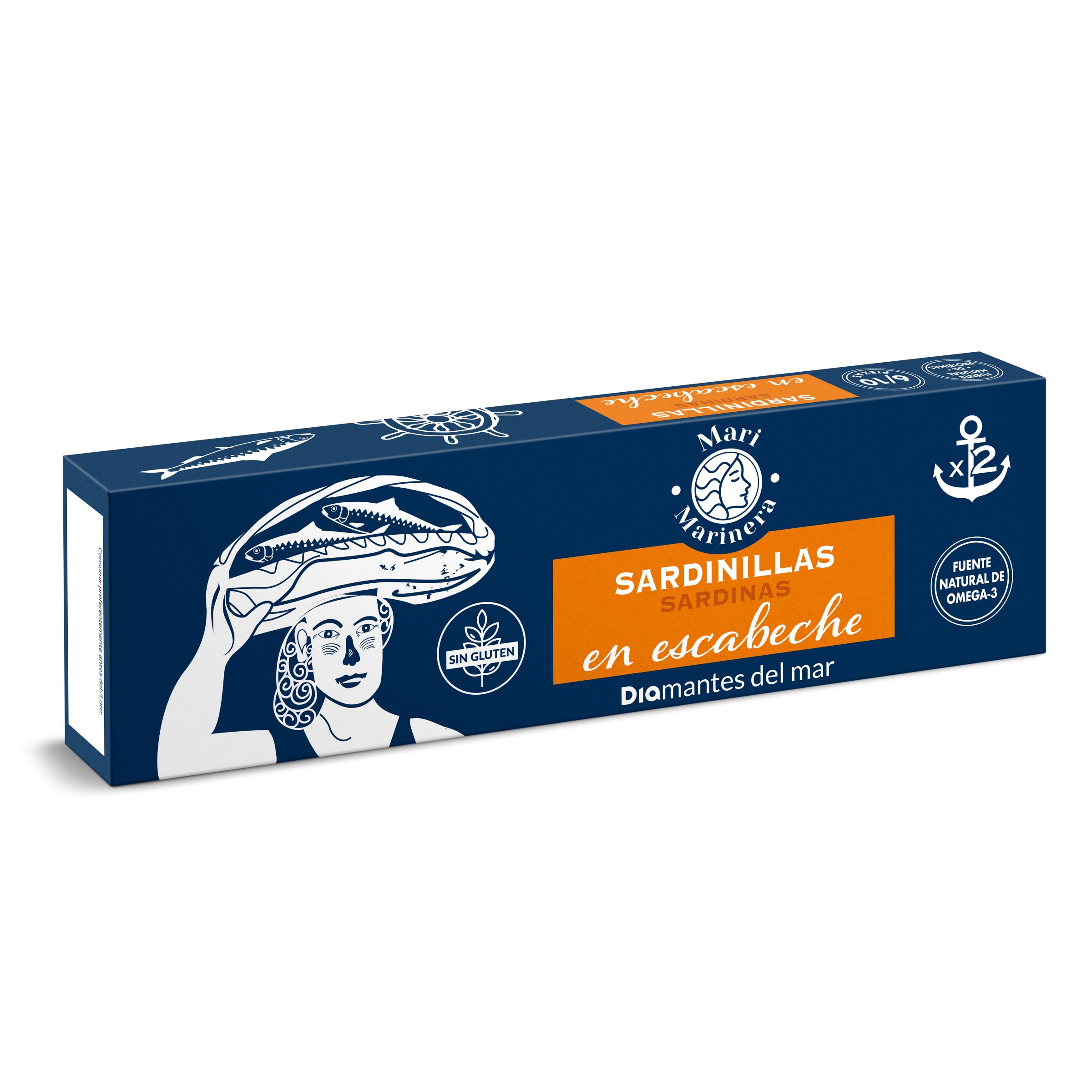 DIA MARI MARINERA sardinilla en escabeche 6/10 pack 2 latas 65 gr