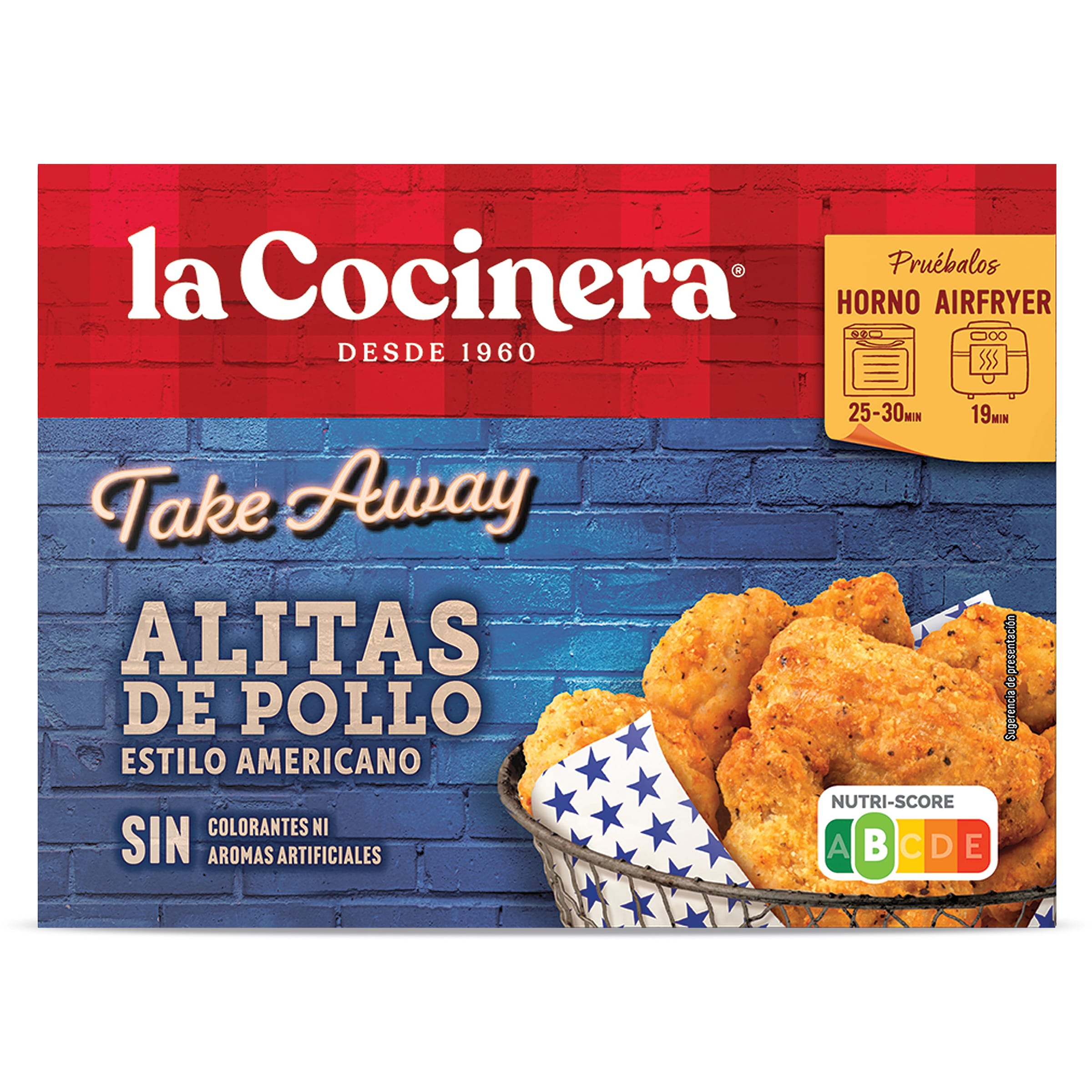 Alitas de pollo estilo americano La cocinera caja 400 g