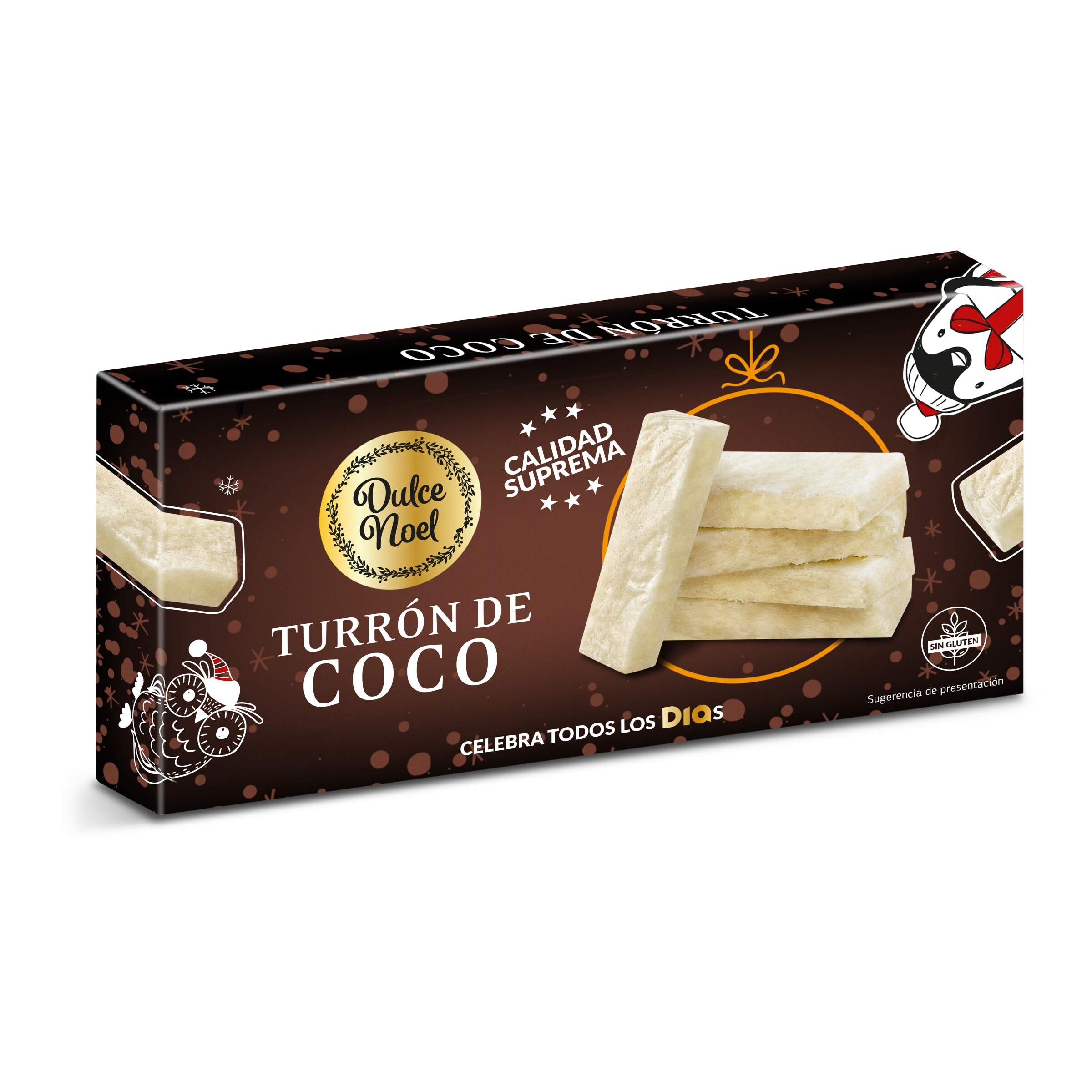 DIA DULCE NOEL turrón de coco extra estuche 150 gr