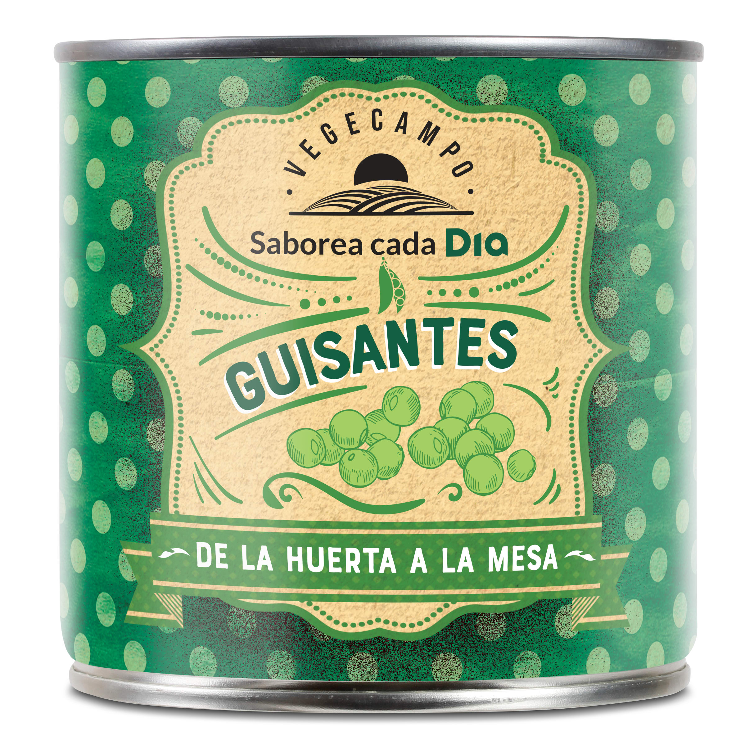 DIA VEGECAMPO guisantes medianos lata 250 gr