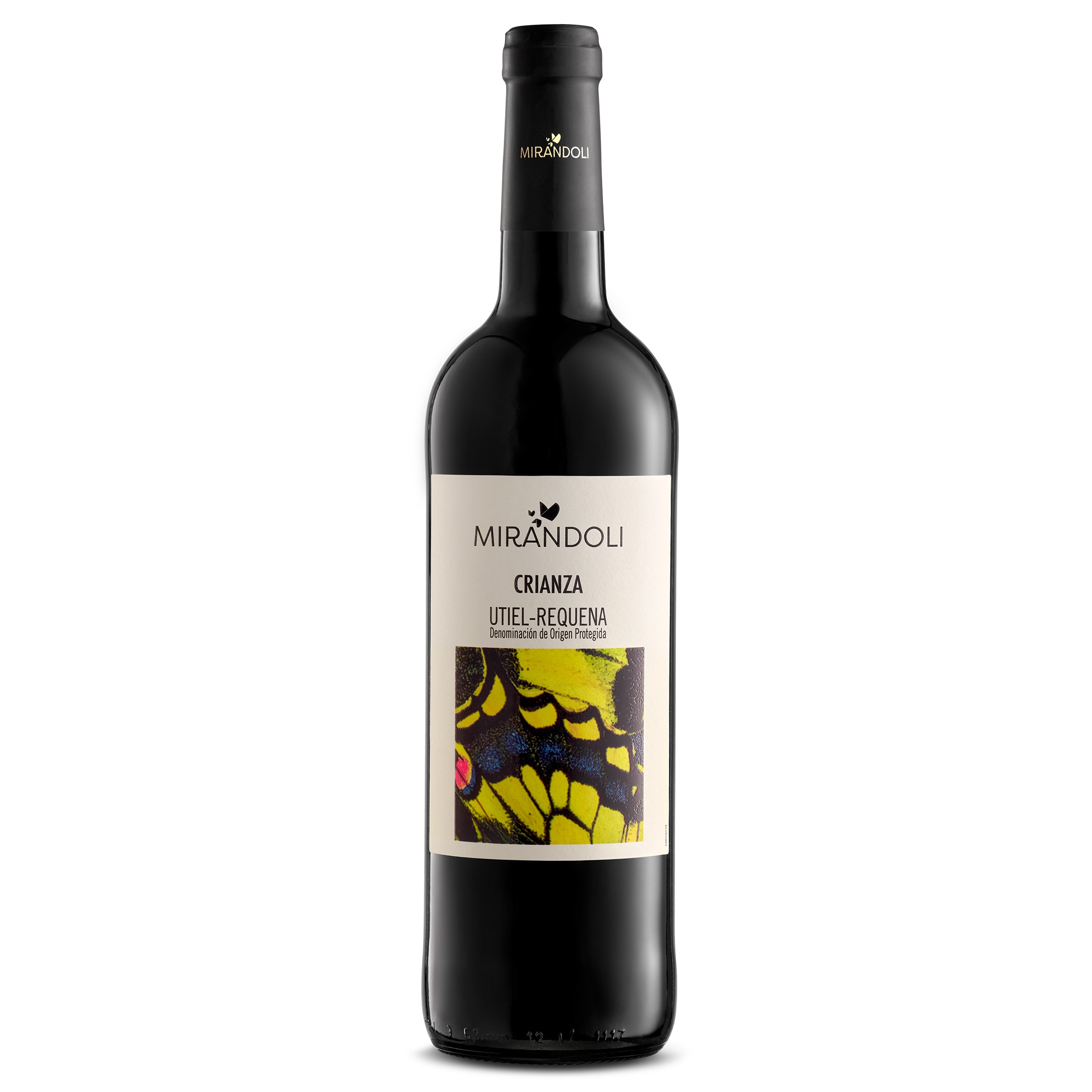 MIRANDOLI vino tinto crianza DO Utiel Requena botella 75 cl