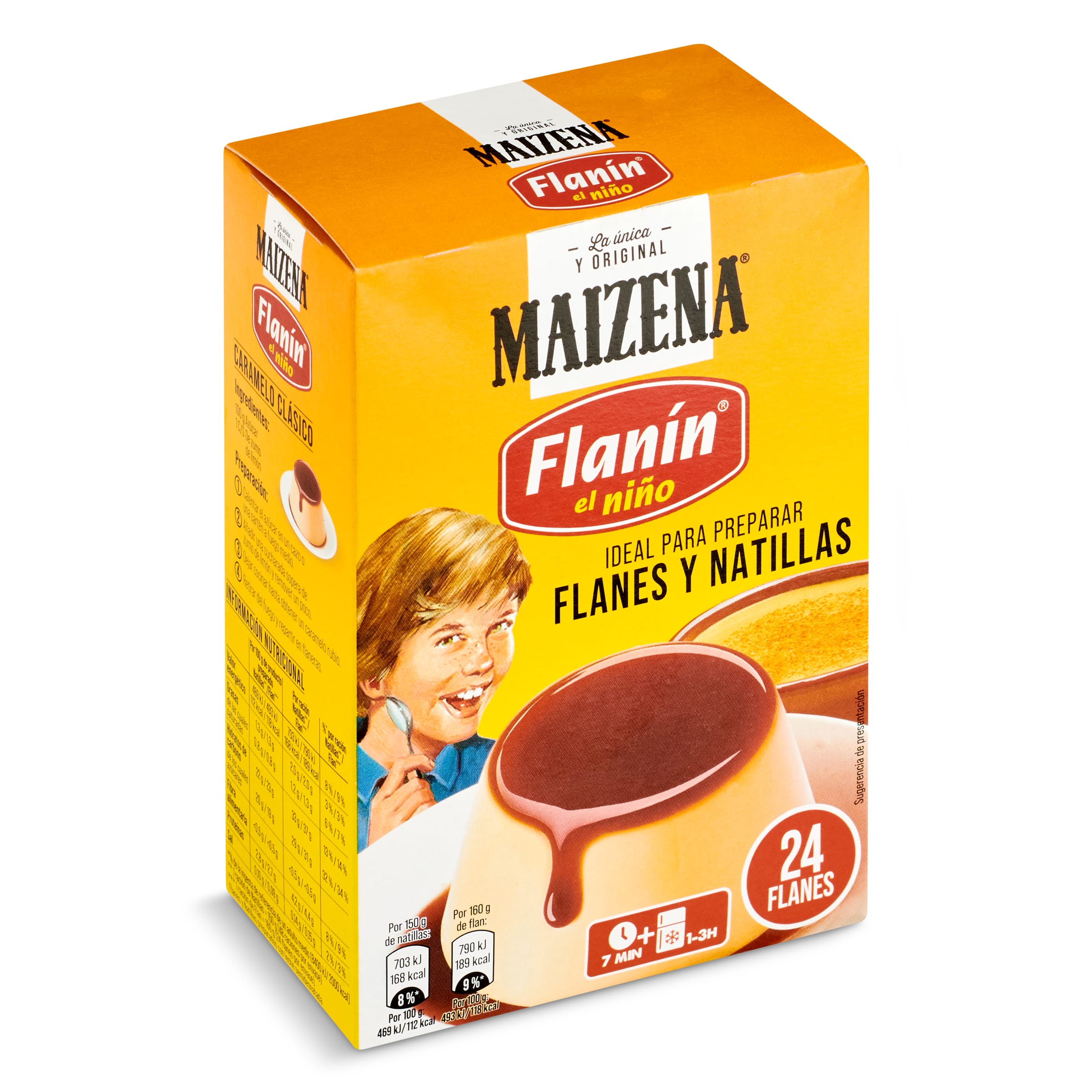 MAIZENA Flanín el niño preparado para flanes y natillas caja 6 sobres 192 gr