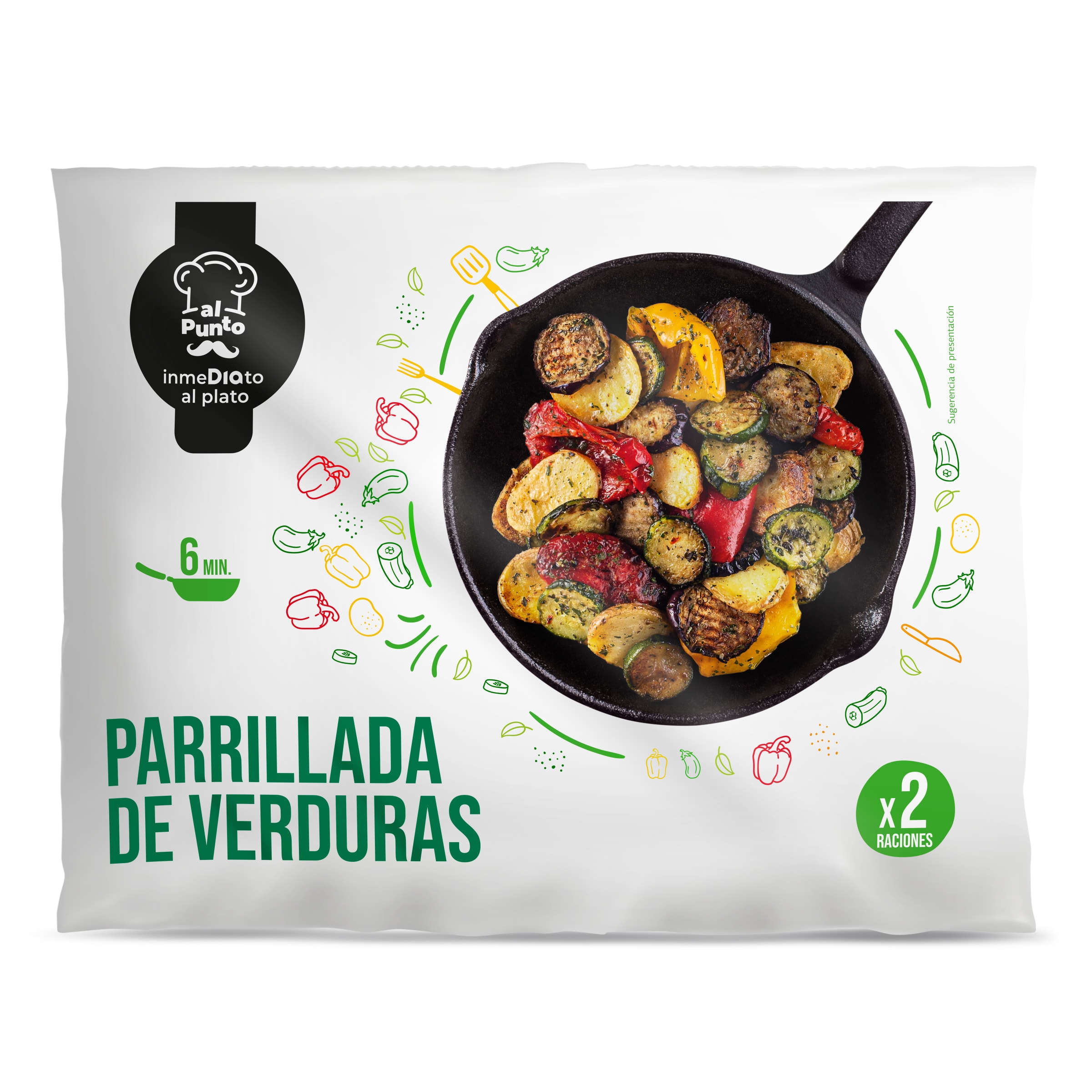 Parrillada de verduras asadas AL PUNTO BOLSA 450 GR - Supermercados DIA