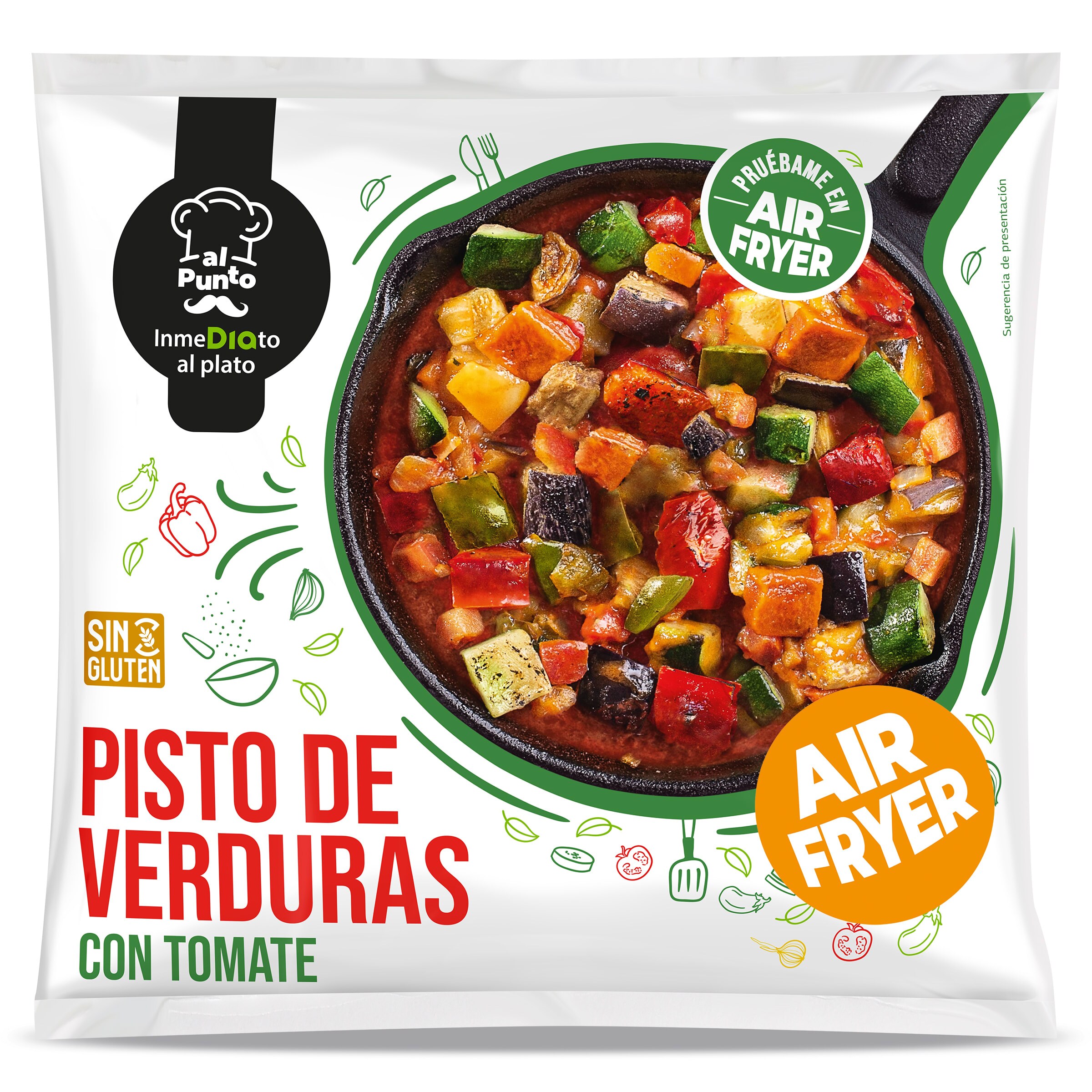 DIA AL PUNTO pisto de verduras con tomate bolsa 450 gr