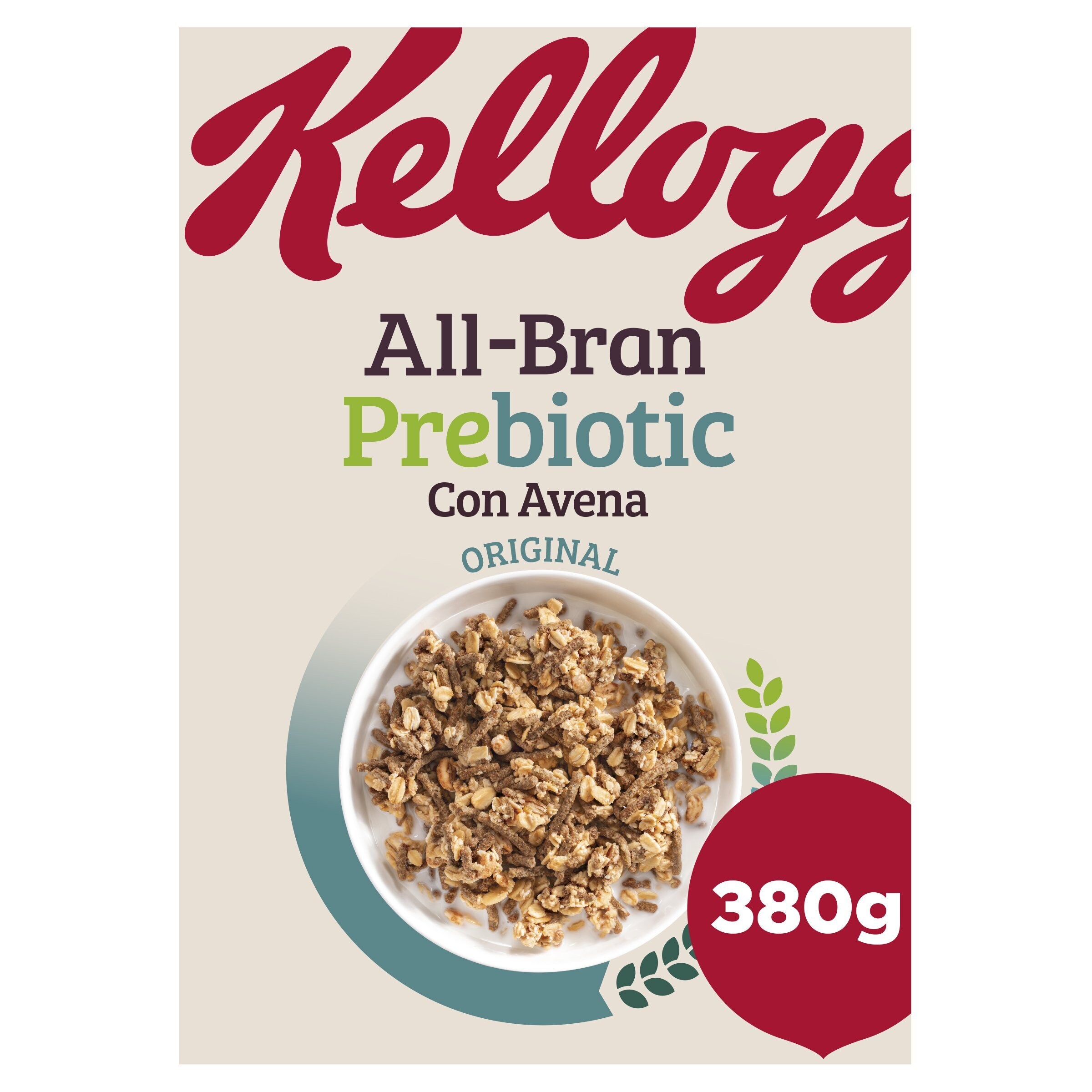 KELLOGGS cereales de granola prebióticos caja 380 gr