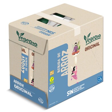 Bebida de arroz Dia Vegedia pack 6 x 1 L-0 Bebida de arroz Dia Vegedia pack 6 x 1 L-0