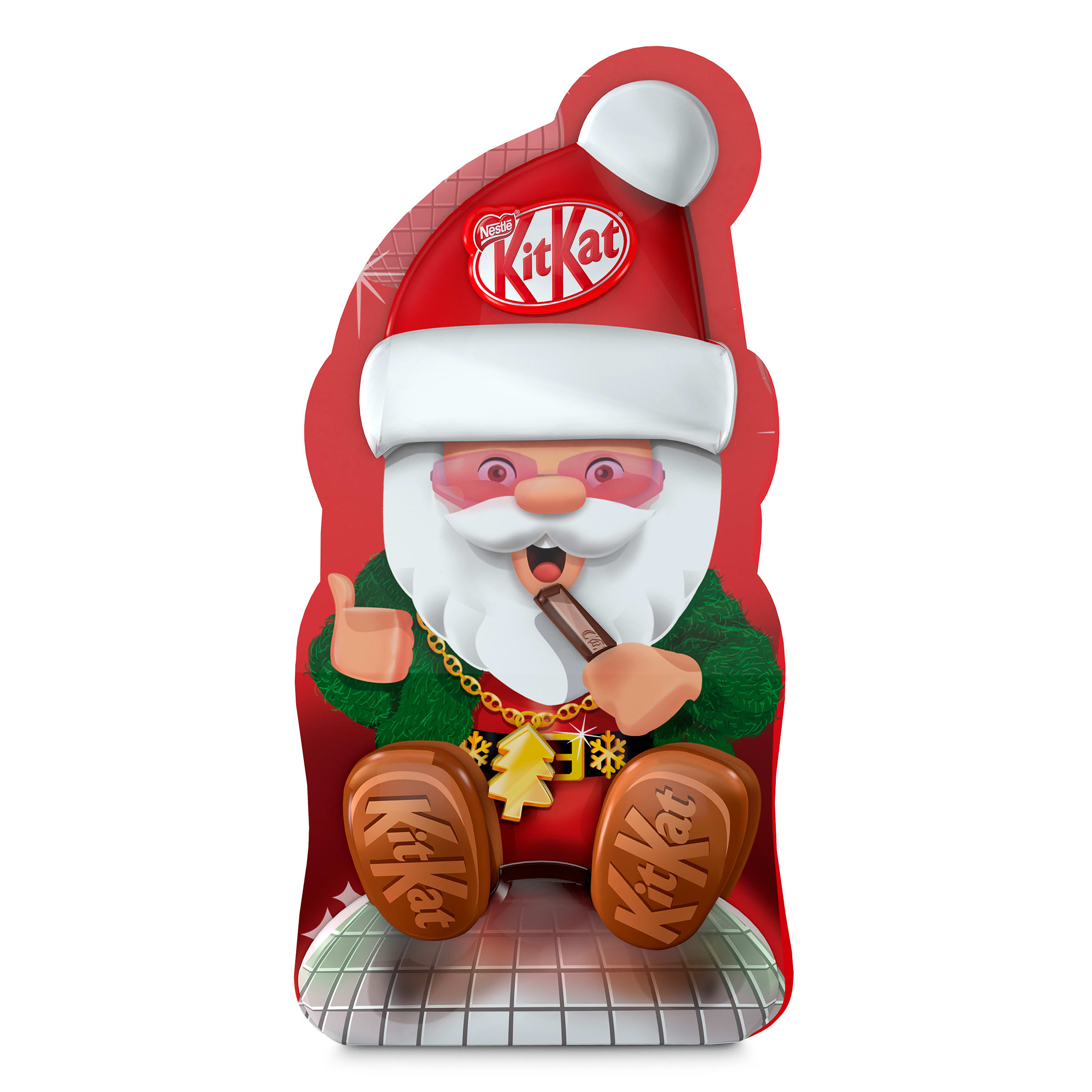 KIT KAT navidad santa lata 132,7 gr