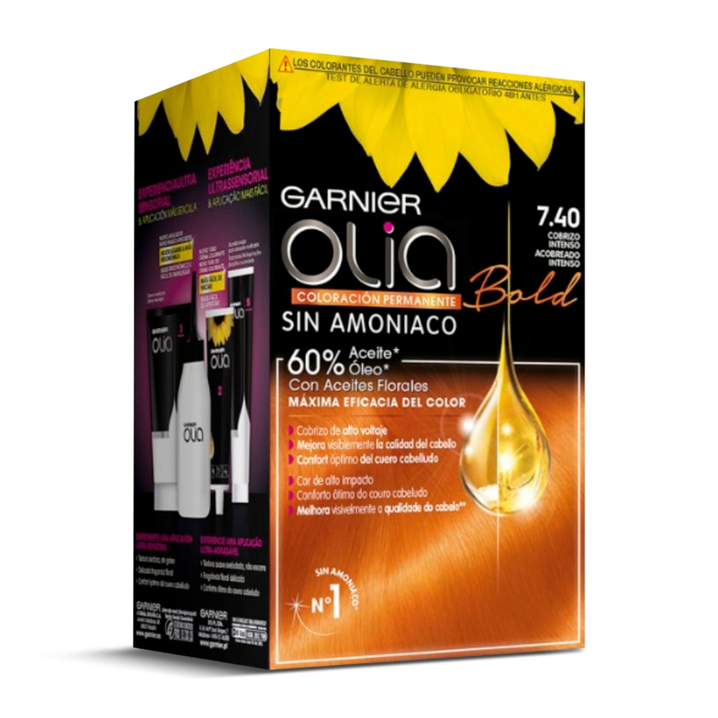 OLIA tinte Cobrizo Intenso  Nº 7,40 caja 1 ud