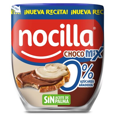 Crema de cacao y leche de avellanas dúo 0% Nocilla bote 180 g-0 Crema de cacao y leche de avellanas dúo 0% Nocilla bote 180 g-0