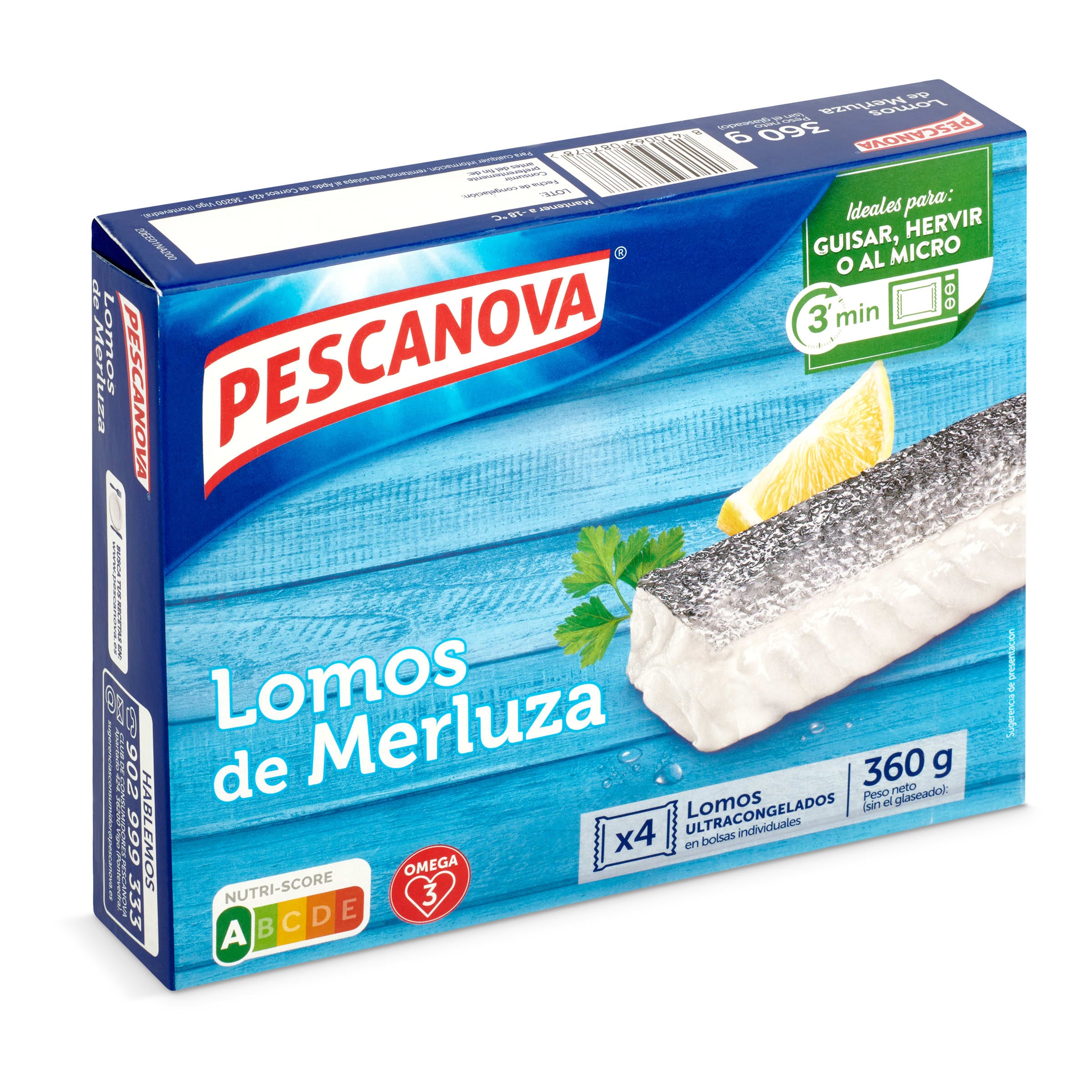 Lomos de merluza PESCANOVA BOLSA 360 GR - Supermercados DIA