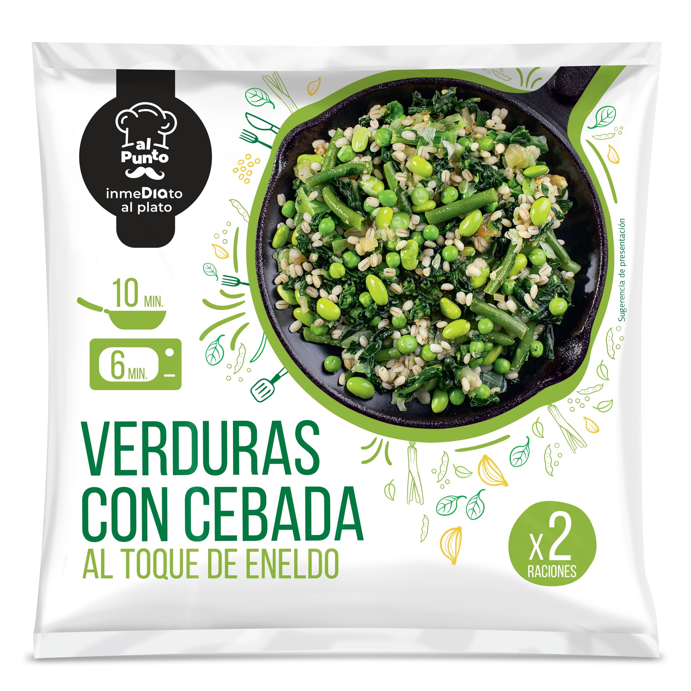DIA AL PUNTO verduras con cebada al toque de eneldo bolsa 400 gr