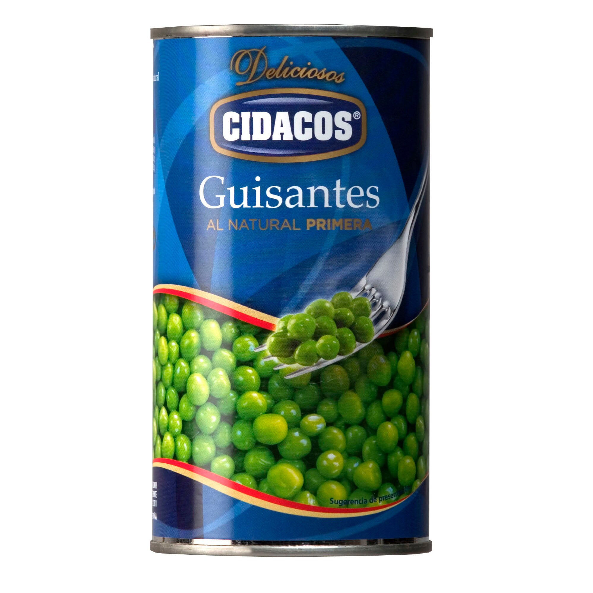 CIDACOS guisantes al natural lata 215 gr
