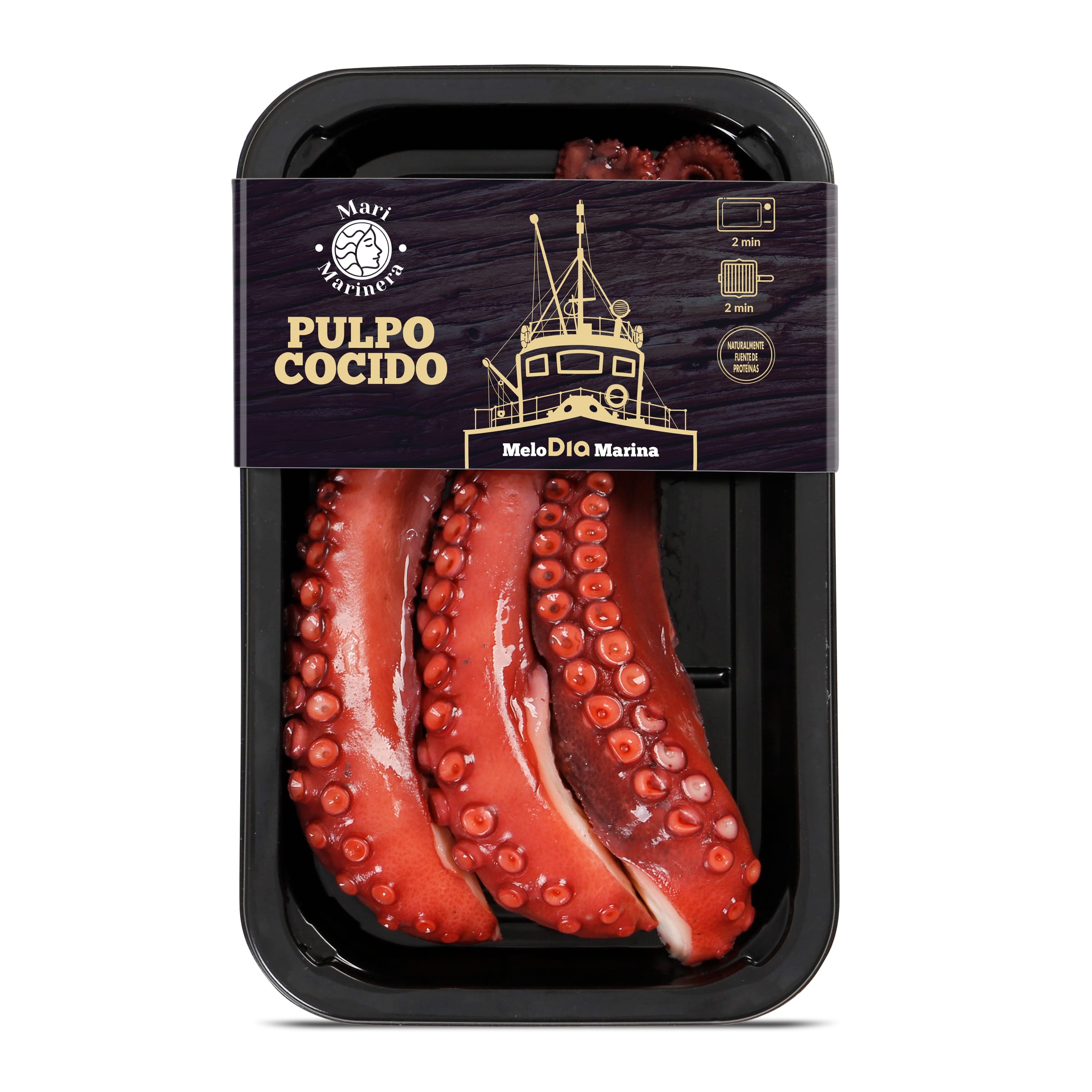 DIA MARI MARINERA pata de pulpo cocido envase 250 gr