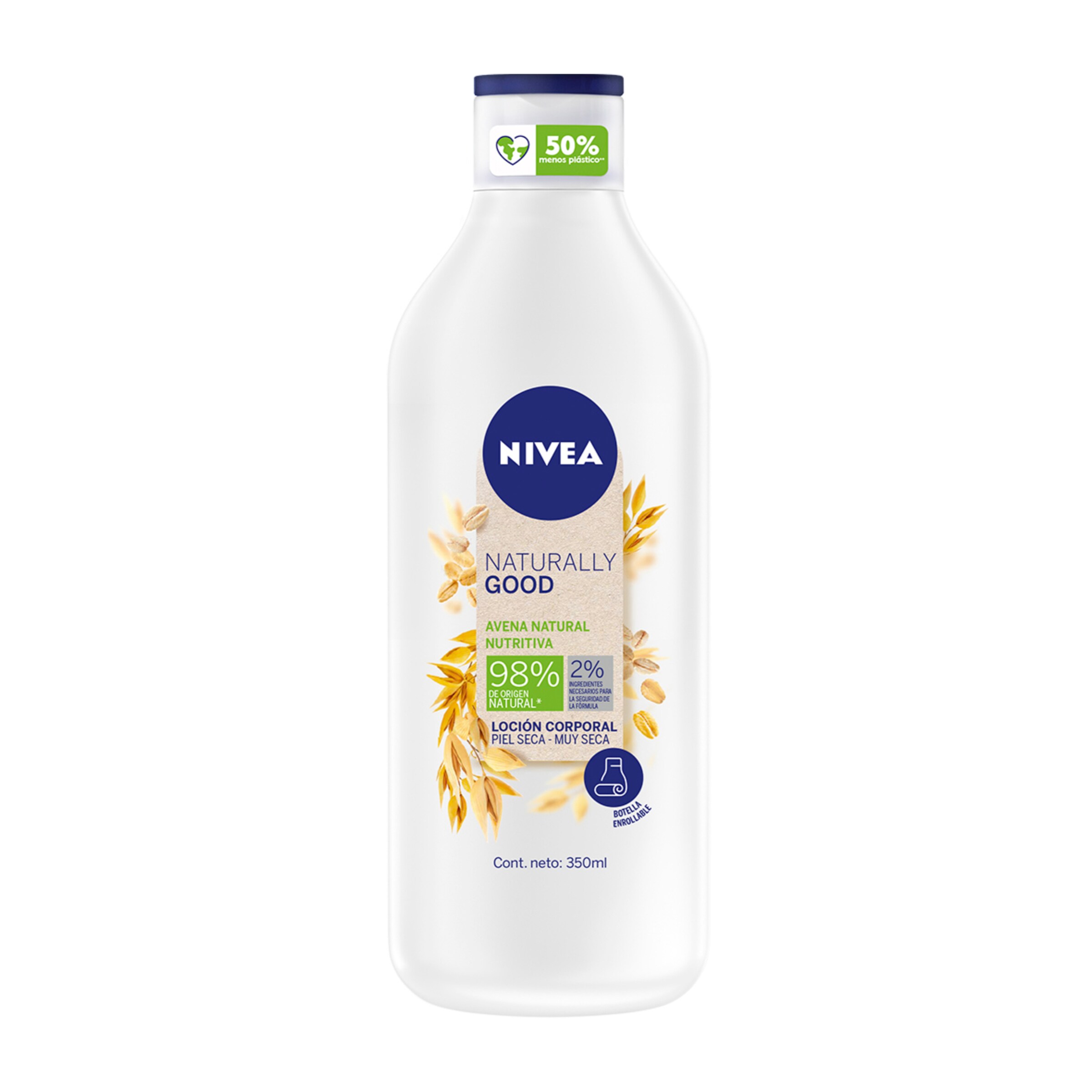 NIVEA loción corporal avena piel seca-muy seca bote 350 ml