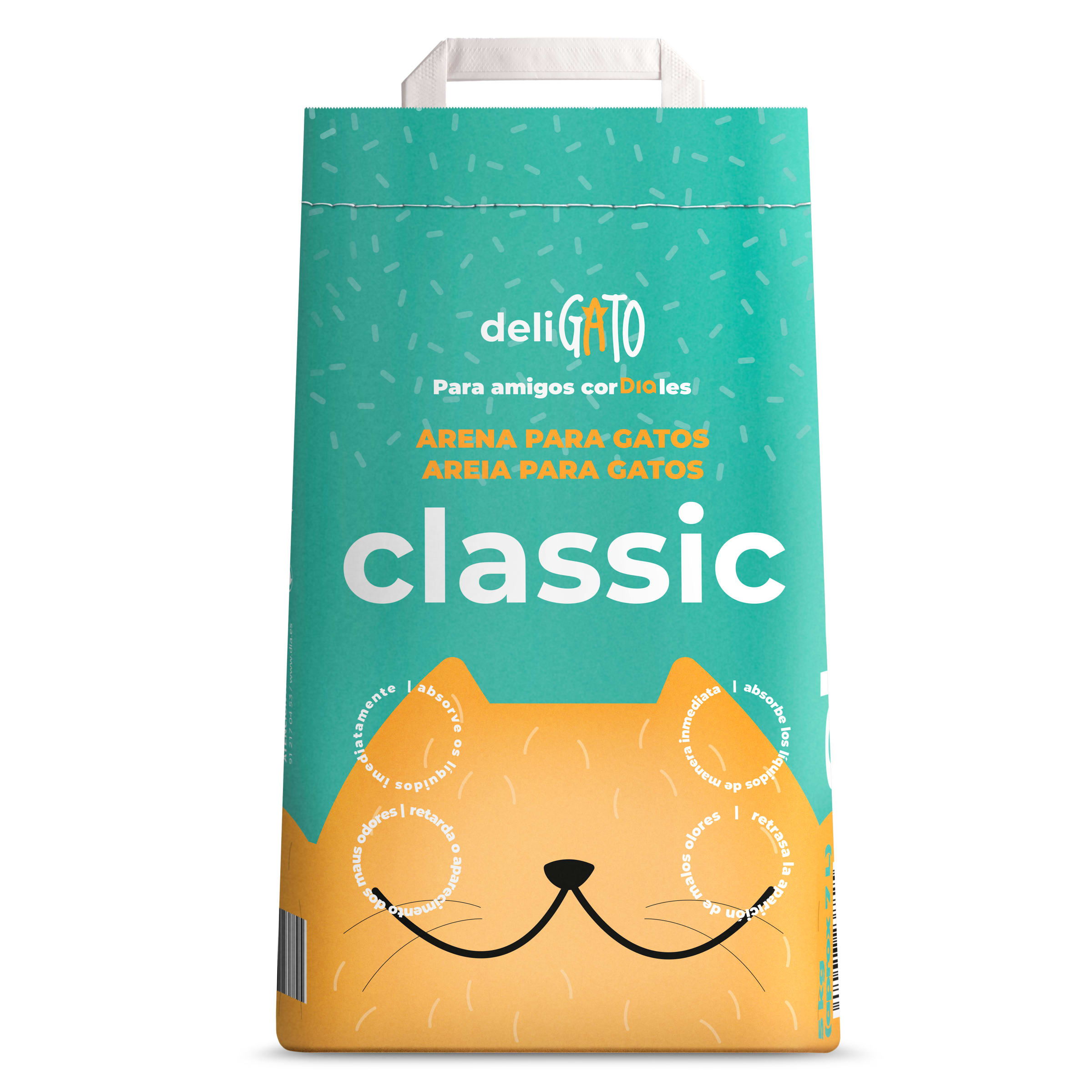 Arena para gatos absorbente DELIGATO BOLSA 5 KG - Supermercados DIA