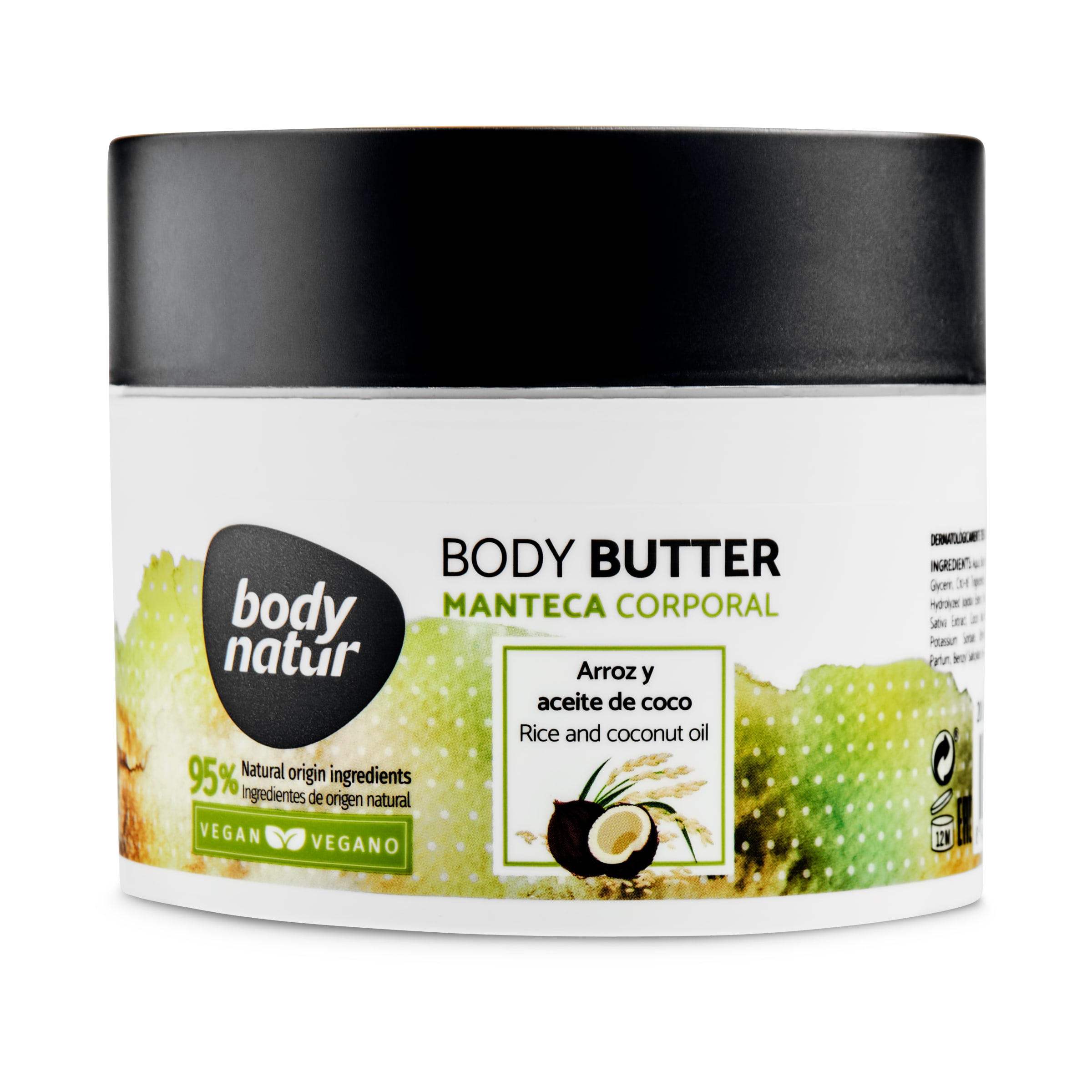 BODY NATUR manteca corporal de coco tarro 200 ml