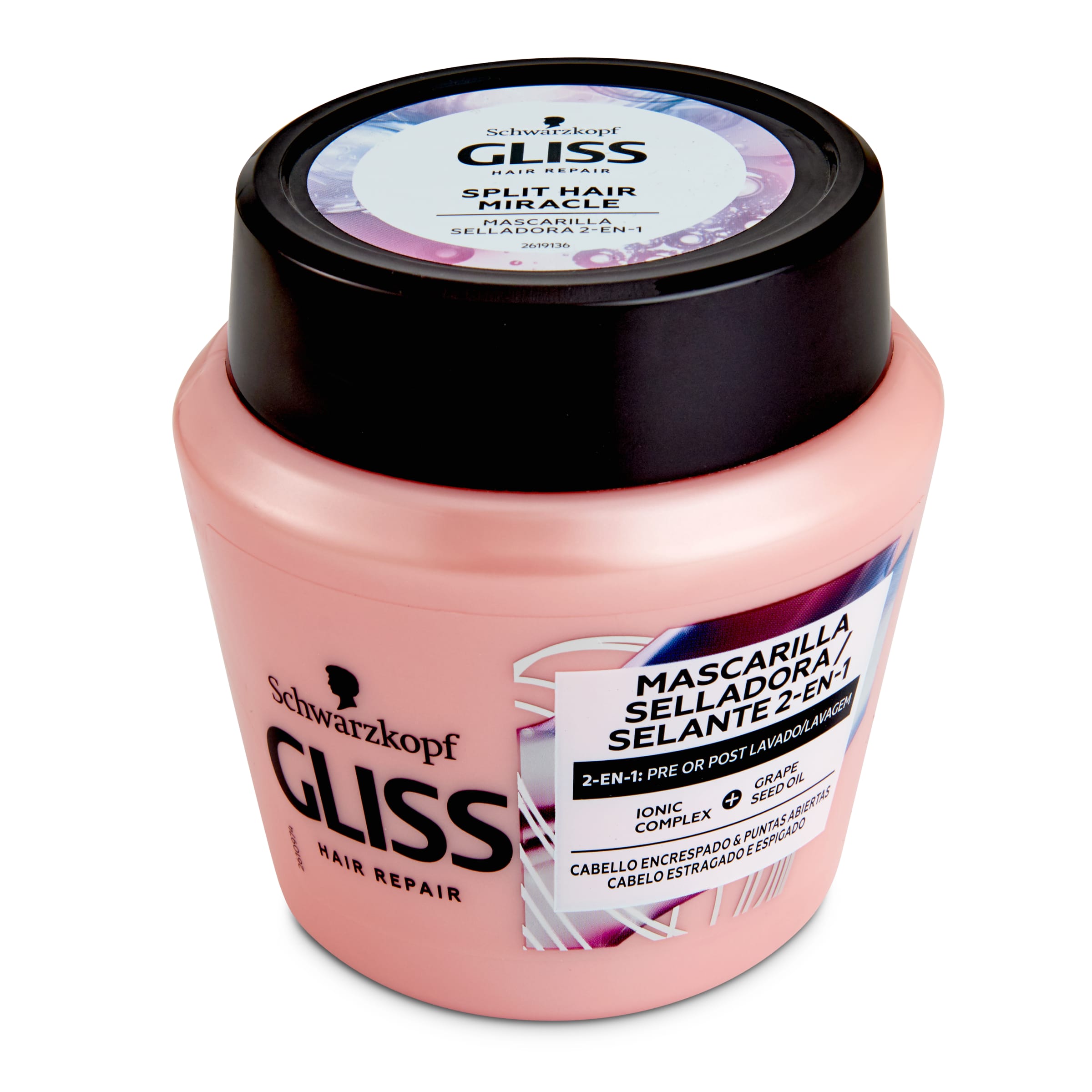 GLISS mascarilla selladora cabello encrespado tarro 300 ml