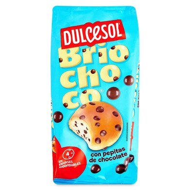 Briochoco con pepitas de chocolate Dulcesol bolsa 160 g-0 Briochoco con pepitas de chocolate Dulcesol bolsa 160 g-0