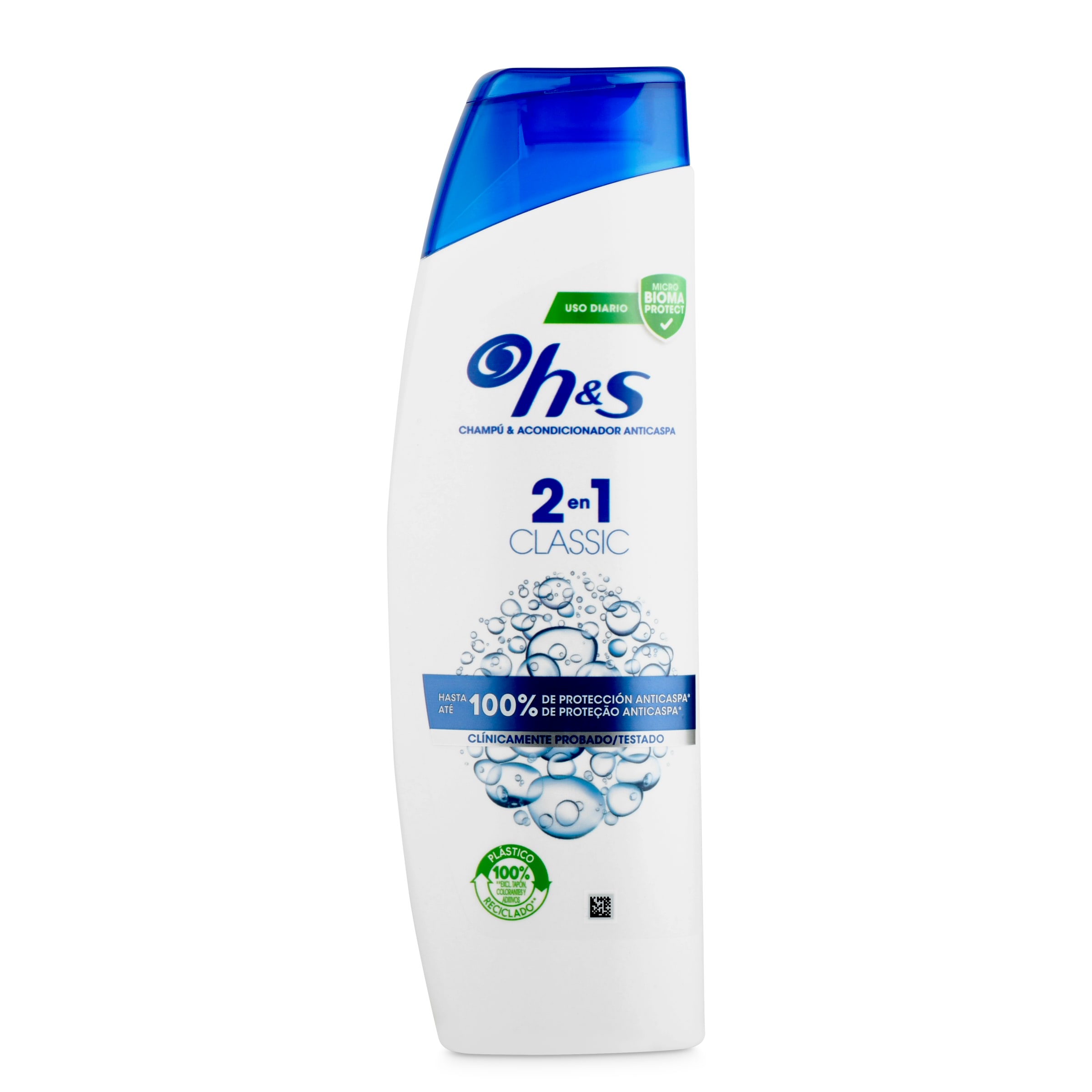 HS champú anticaspa 2 en 1 clásico bote 255 ml