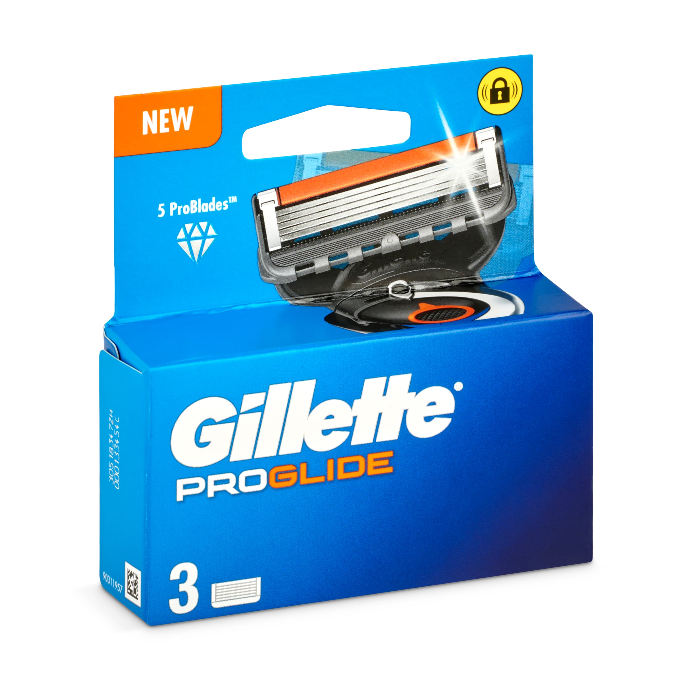 GILLETTE fusion proglide maquinilla de afeitar recambio blíster 3 uds