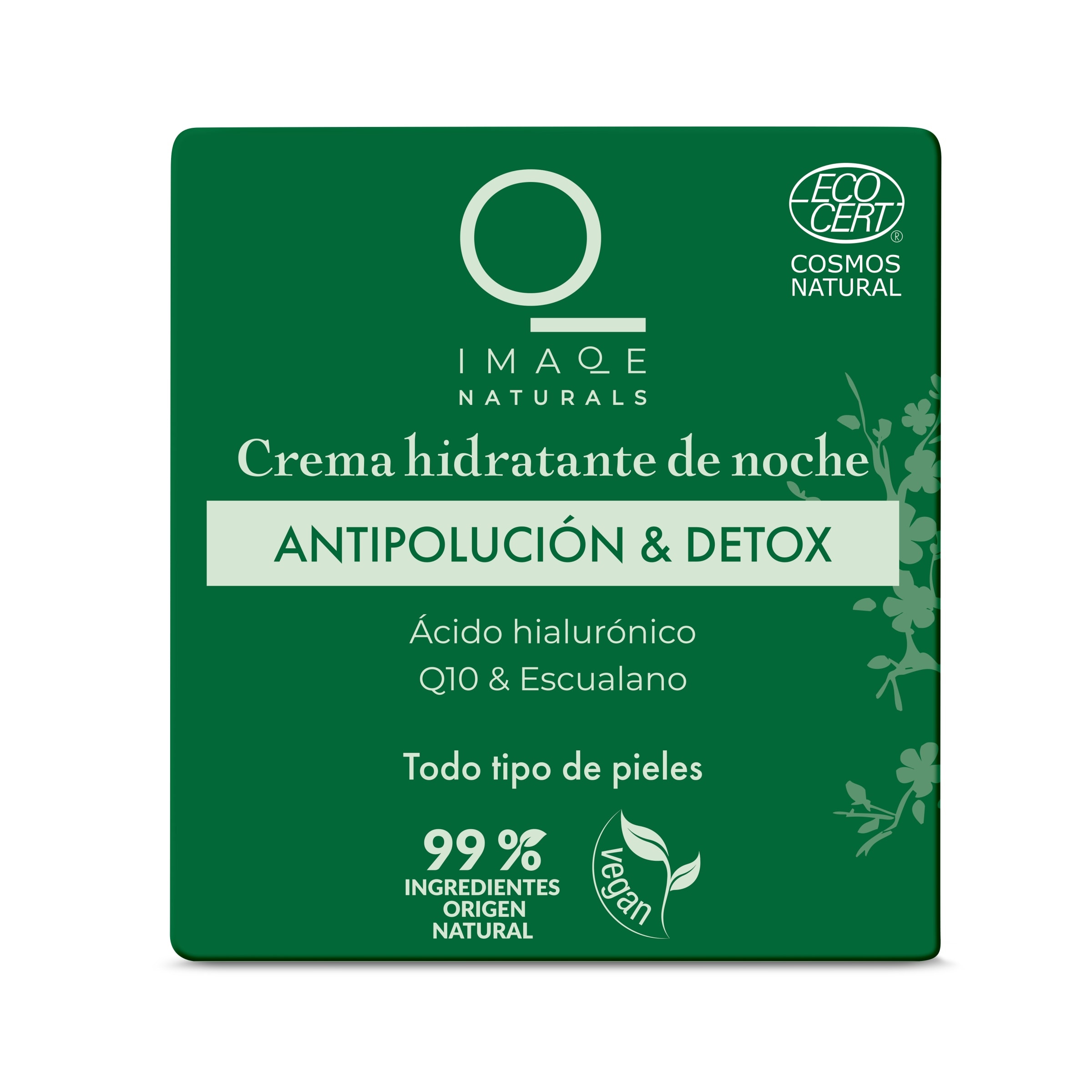 Crema facial de noche natural antipolución & detox Imaqe frasco 50 ml - Supermercados  DIA