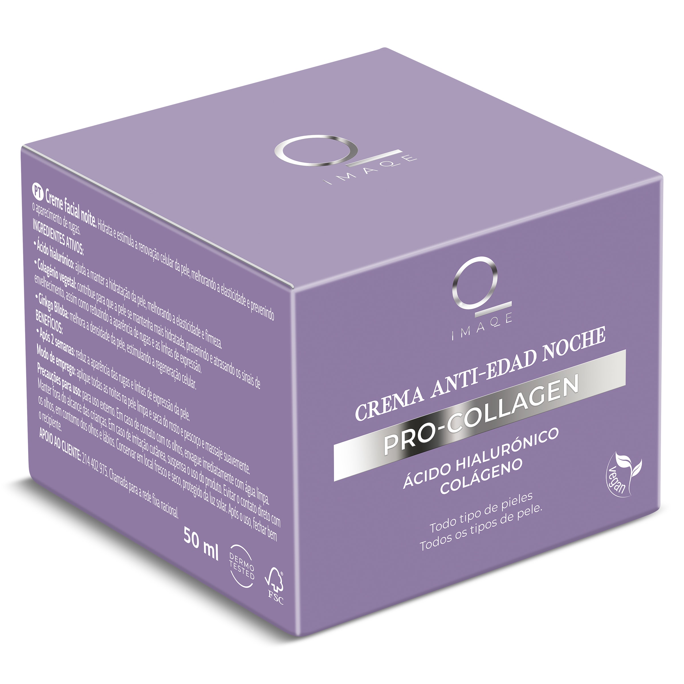 DIA IMAQE crema antiedad de noche pro-collagen tarro 50 ml