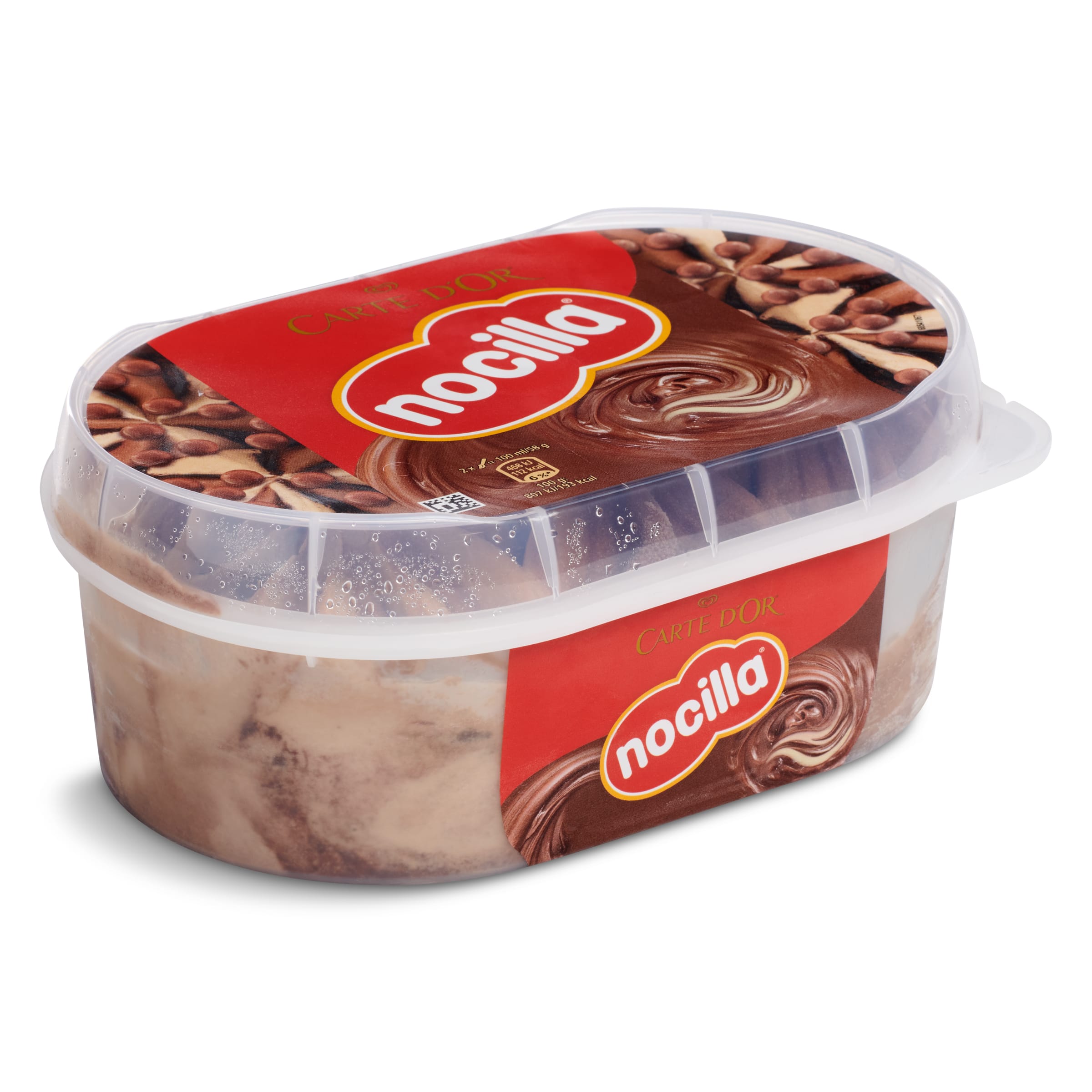 CARTE D'OR helado de nocilla barqueta 523 gr