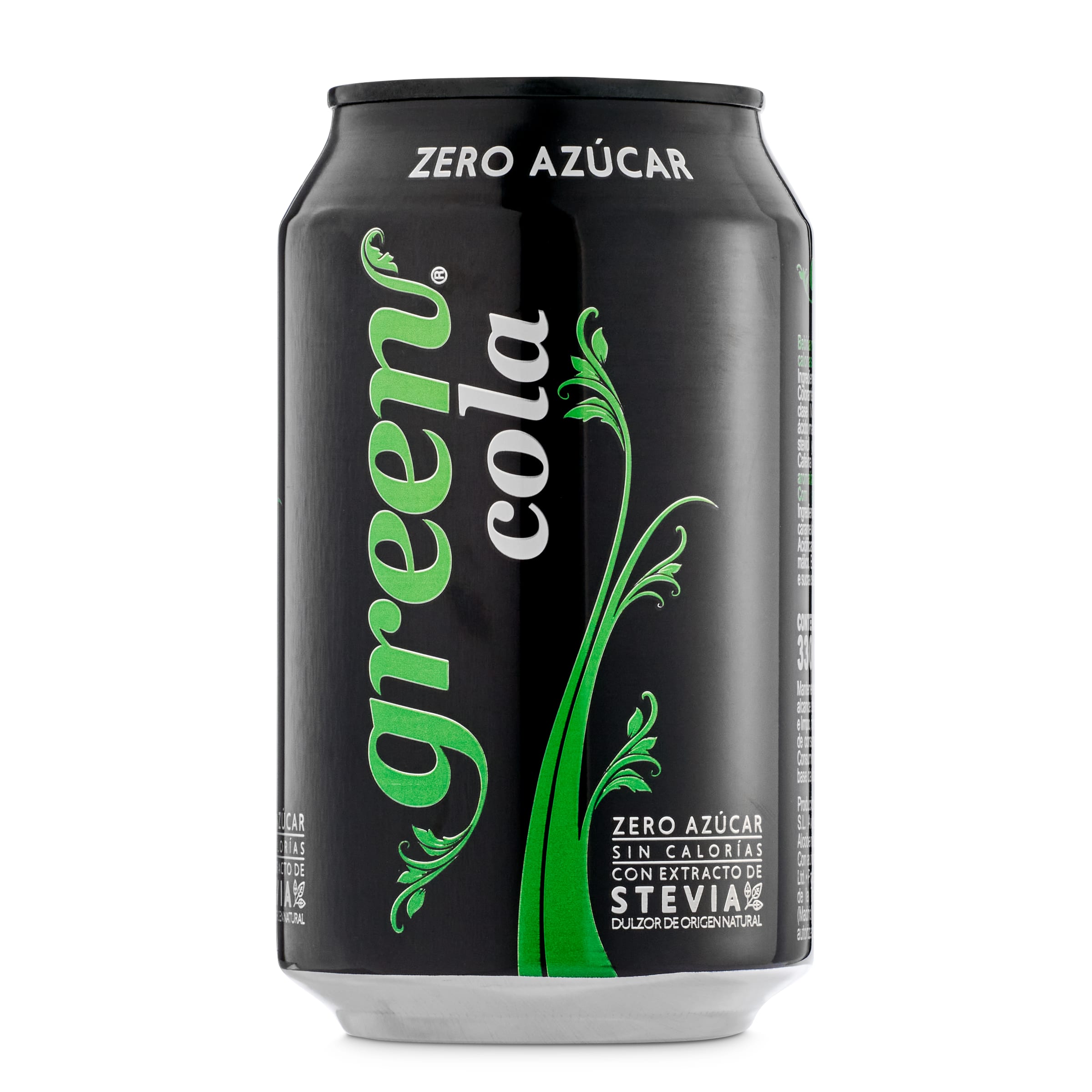 GREEN COLA refresco green cola zero azúcar lata 33 cl