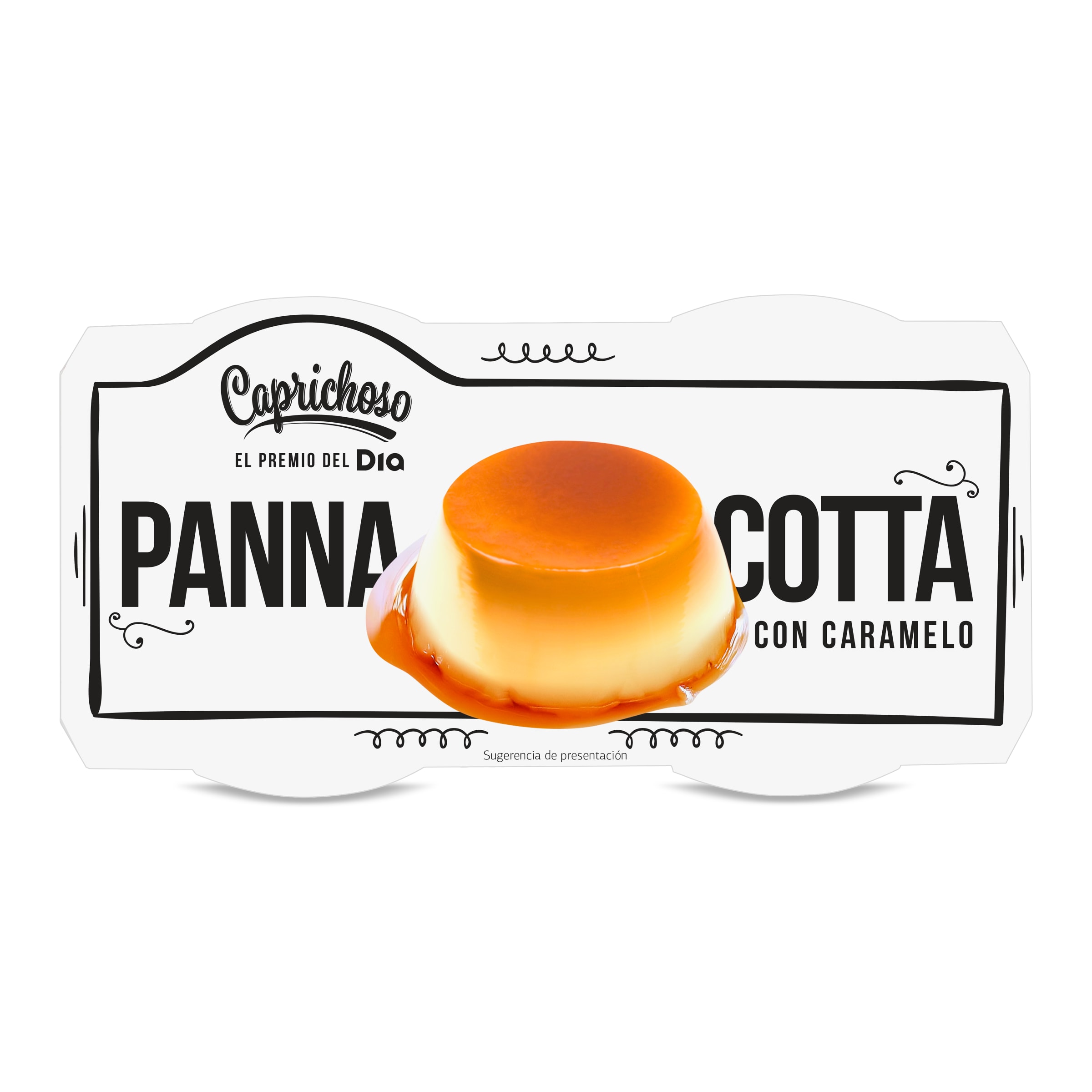 DIA CAPRICHOSO pannacotta caramelo pack 2 unidades 100 gr
