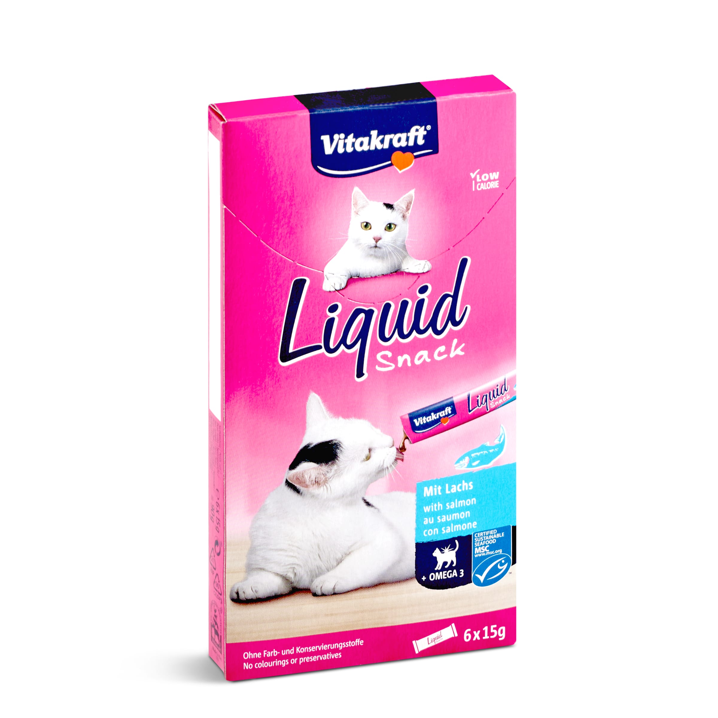 VITAKRAFT snack líquido para gatos con salmón caja 90 gr