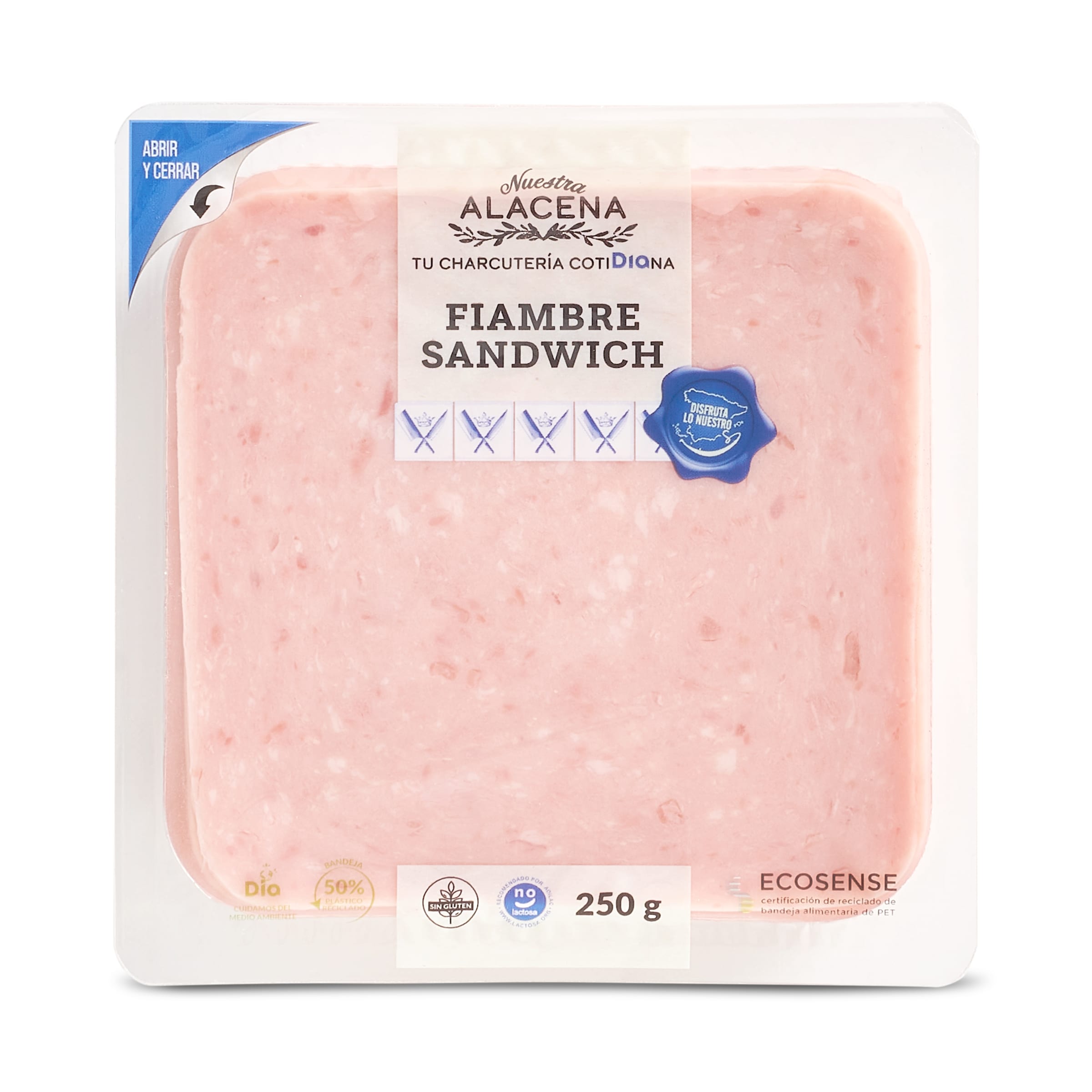 DIA NUESTRA ALACENA fiambre de sandwich envase 250 gr