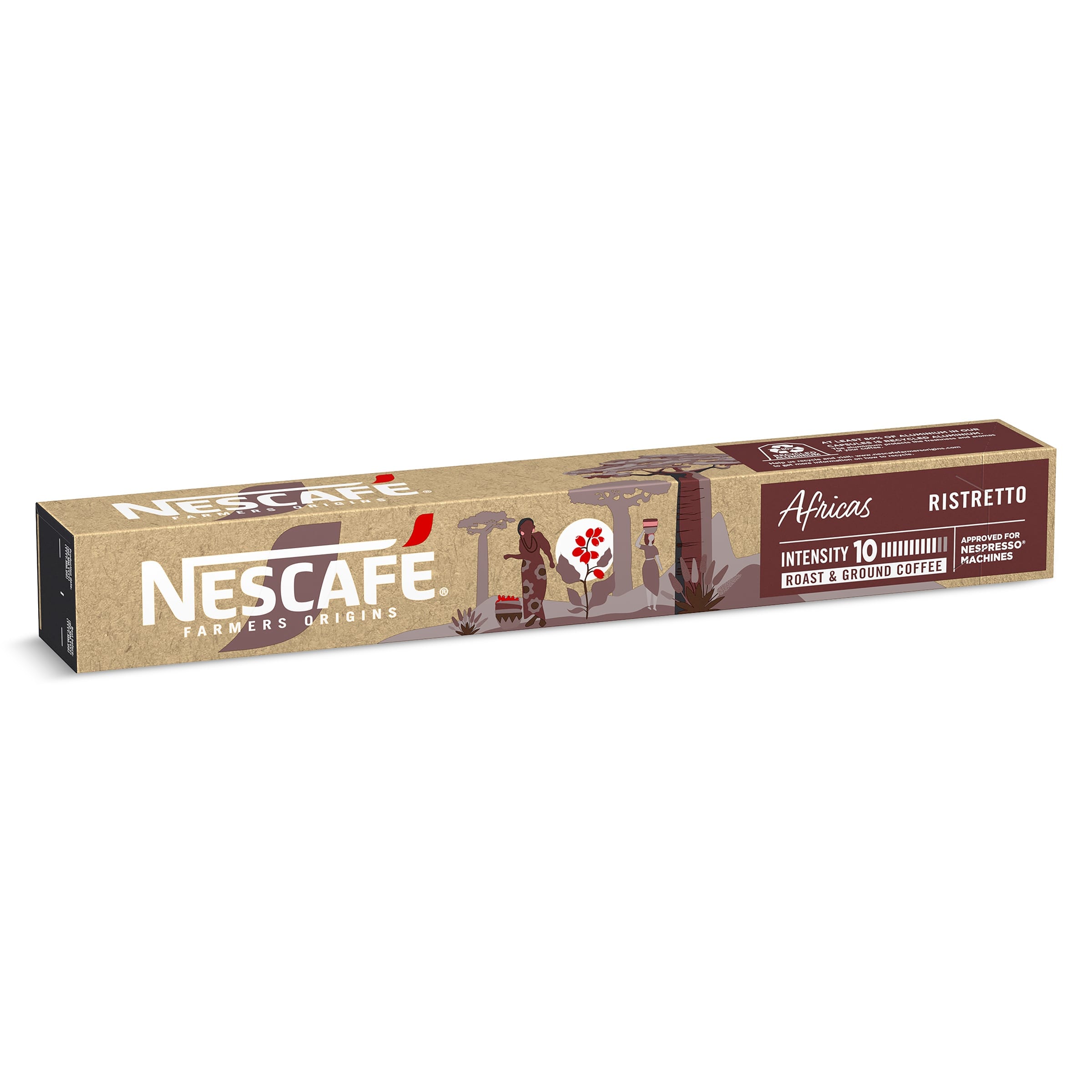 NESCAFE café farmers origins África caja 10 cápsulas 55 gr