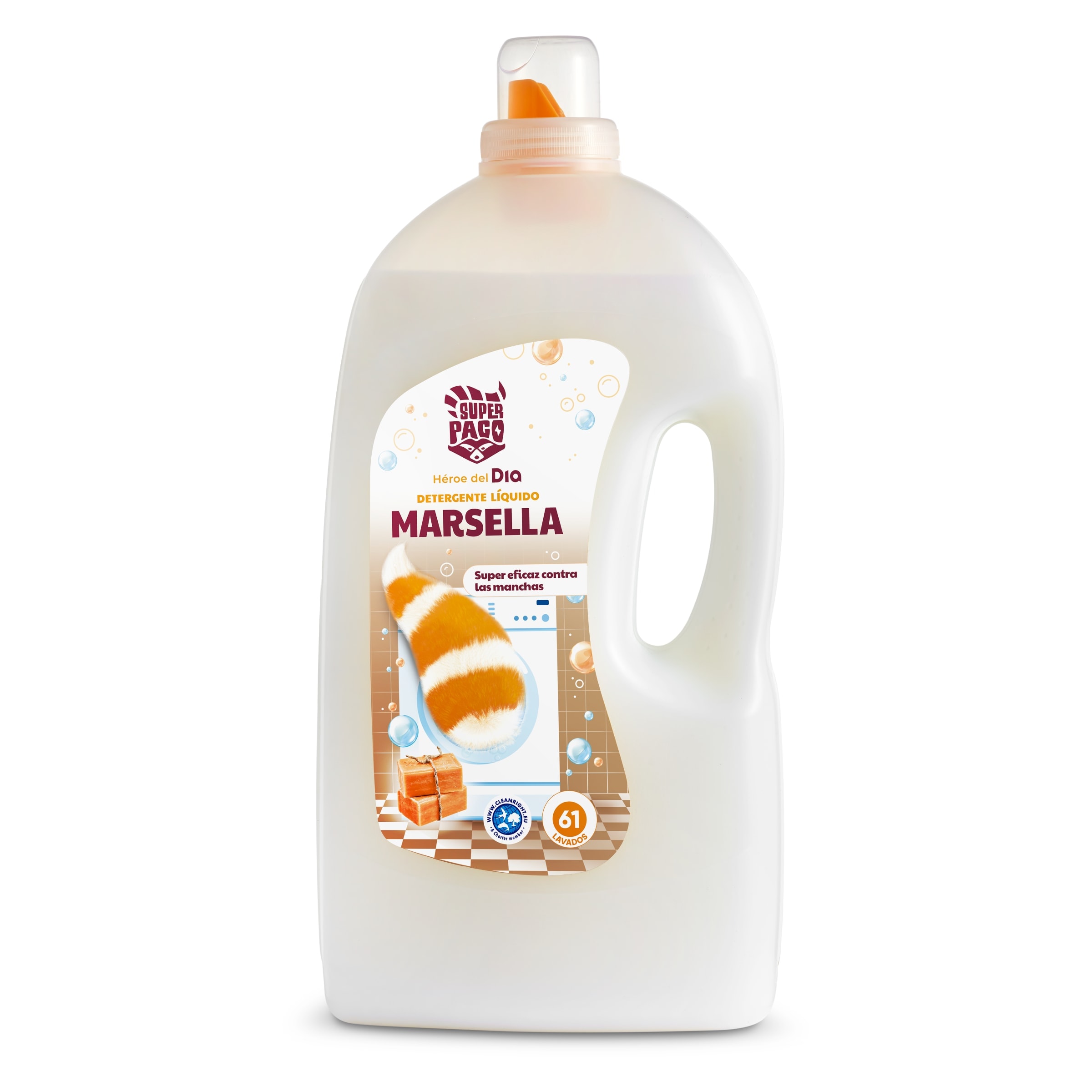 DIA SUPER PACO detergente máquina líquido marsella botella 61 lv