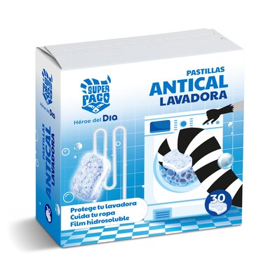 Pastillas antical para lavadora Super Paco de Dia caja 30 unidades-0 Pastillas antical para lavadora Super Paco de Dia caja 30 unidades-0