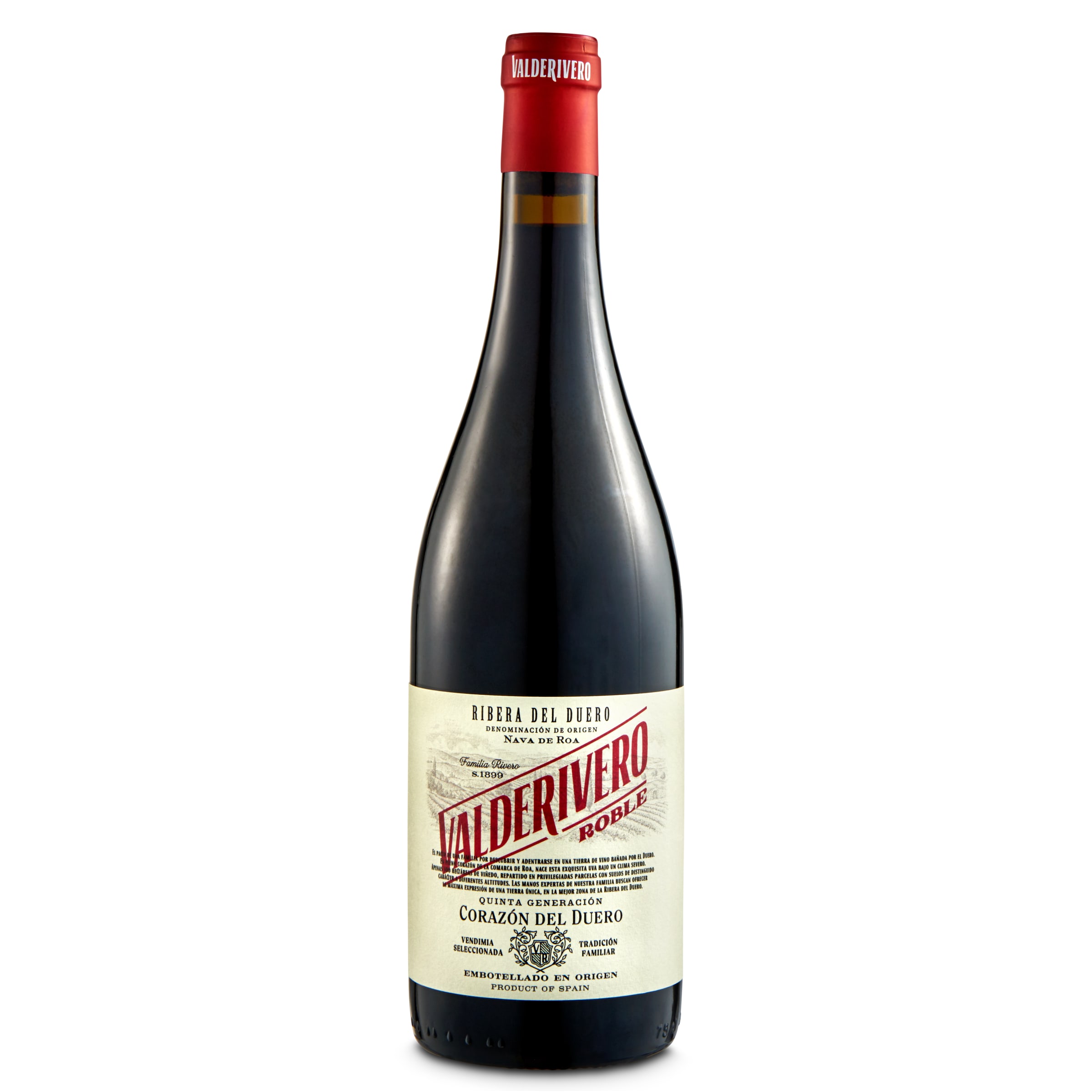 VALDERIVERO vino tinto roble DO Ribera del Duero botella 75 cl