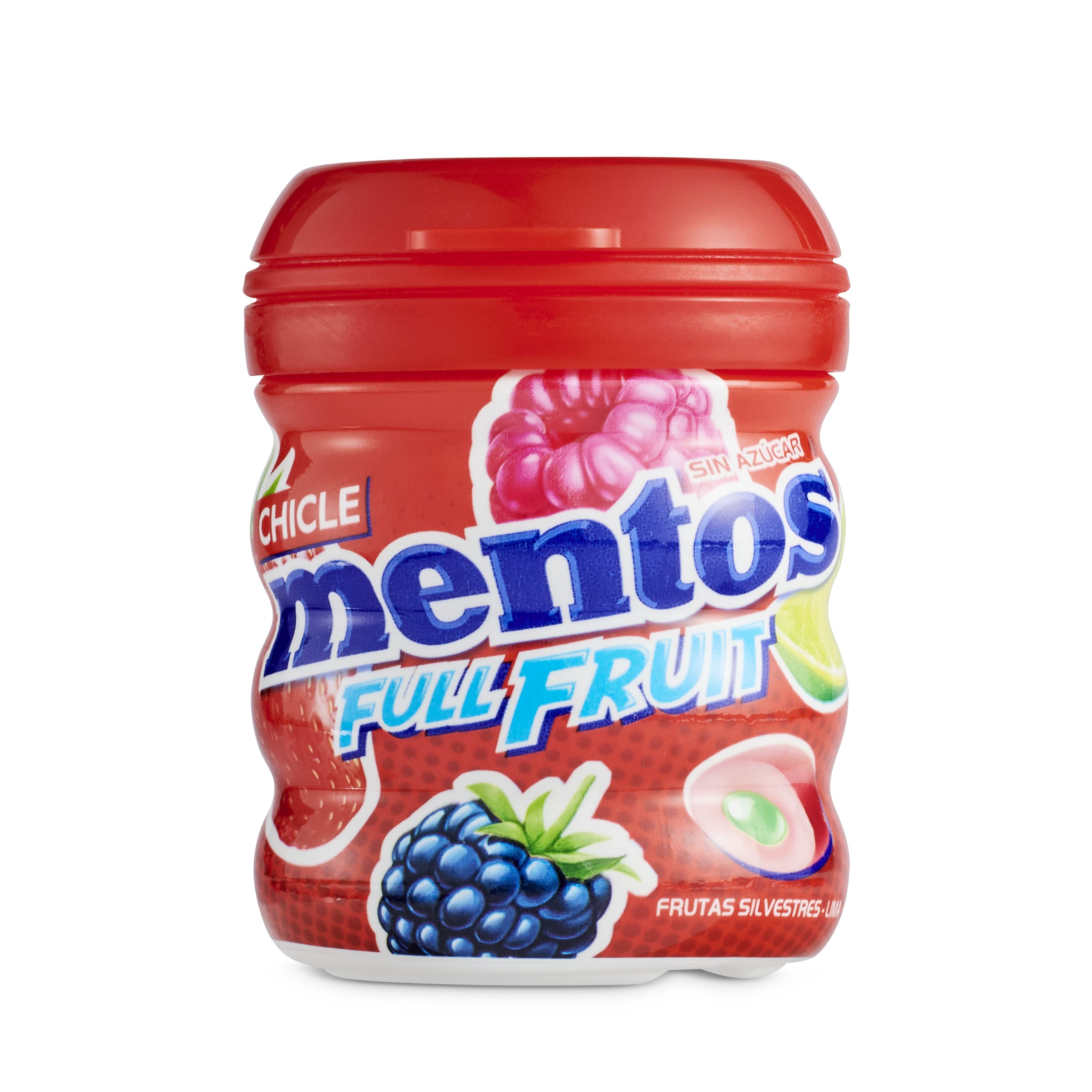 MENTOS chicles sabor full fruit bote 60 gr