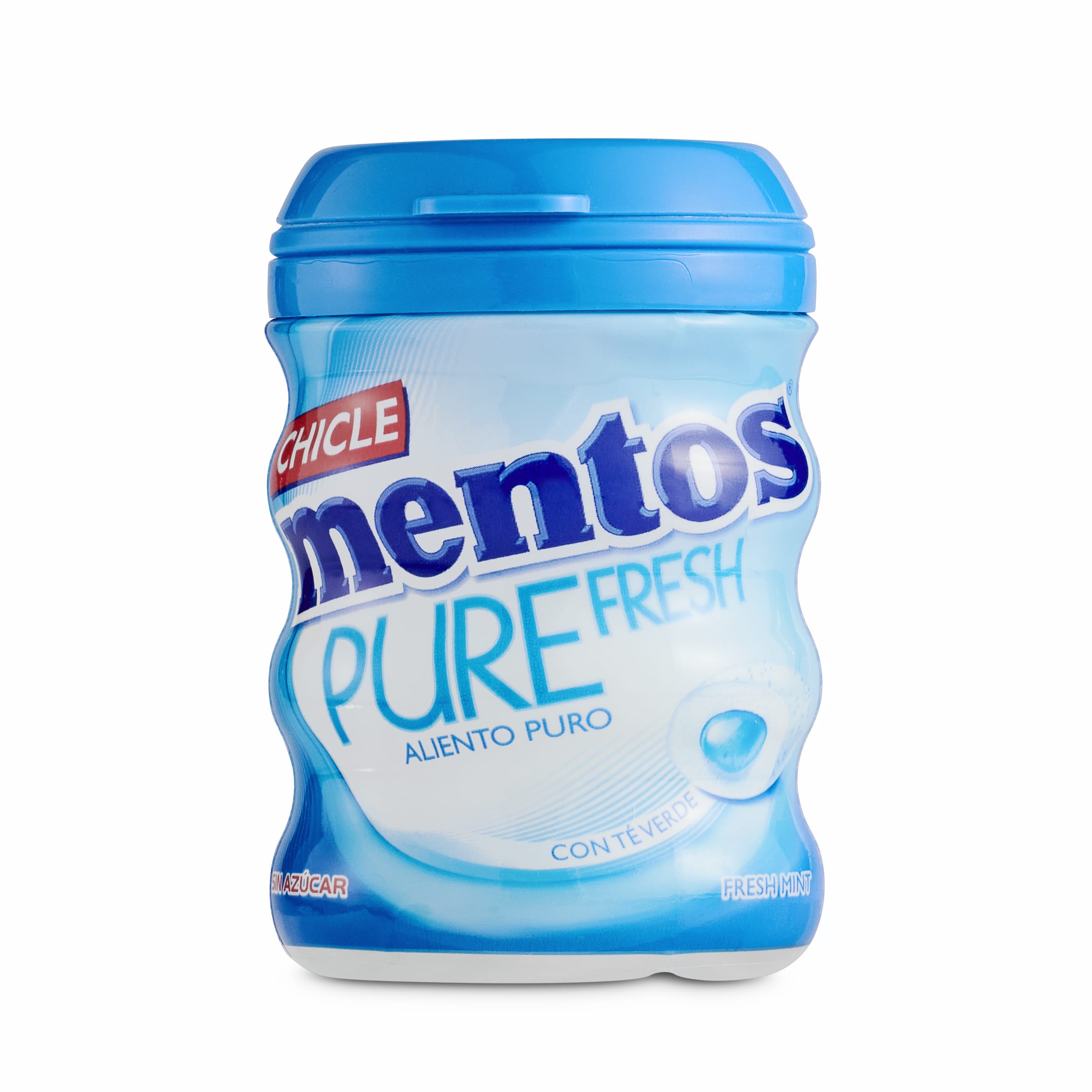 MENTOS chicles sabor menta pure fresh bote 60 gr