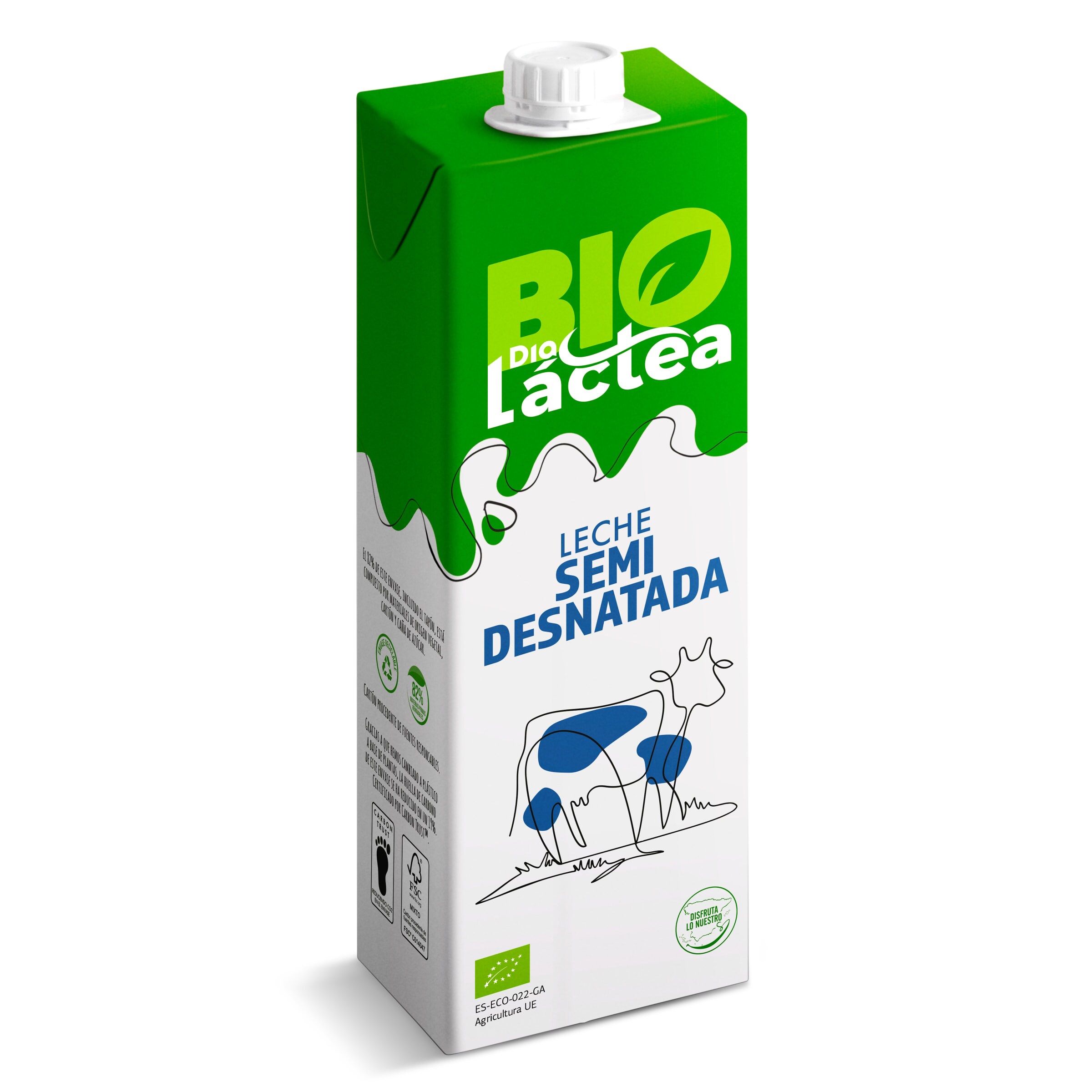 DIA LACTEA Bio leche semidesnatada ecológica envase 1 lt