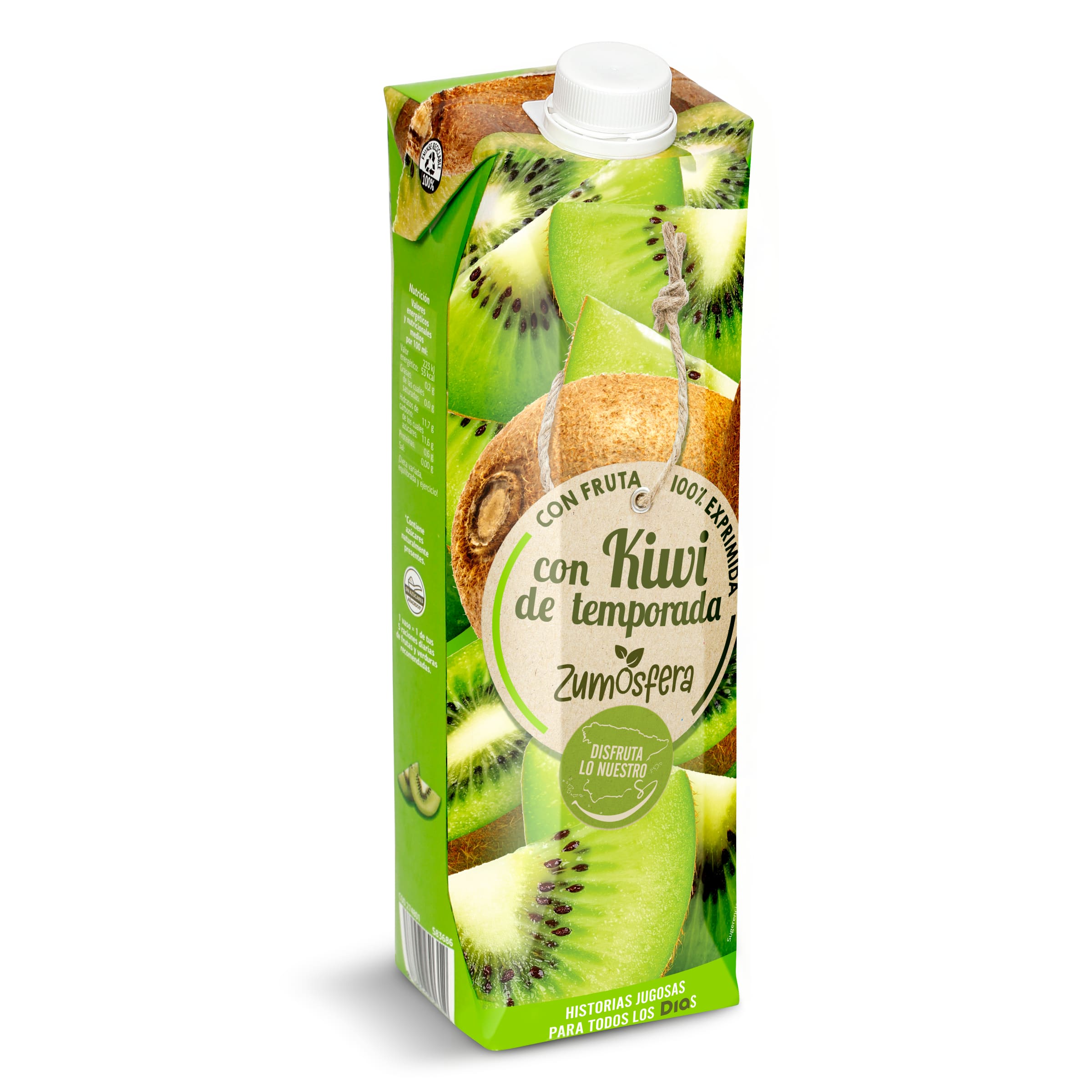 DIA ZUMOSFERA zumo de kiwi 100% envase 1 lt