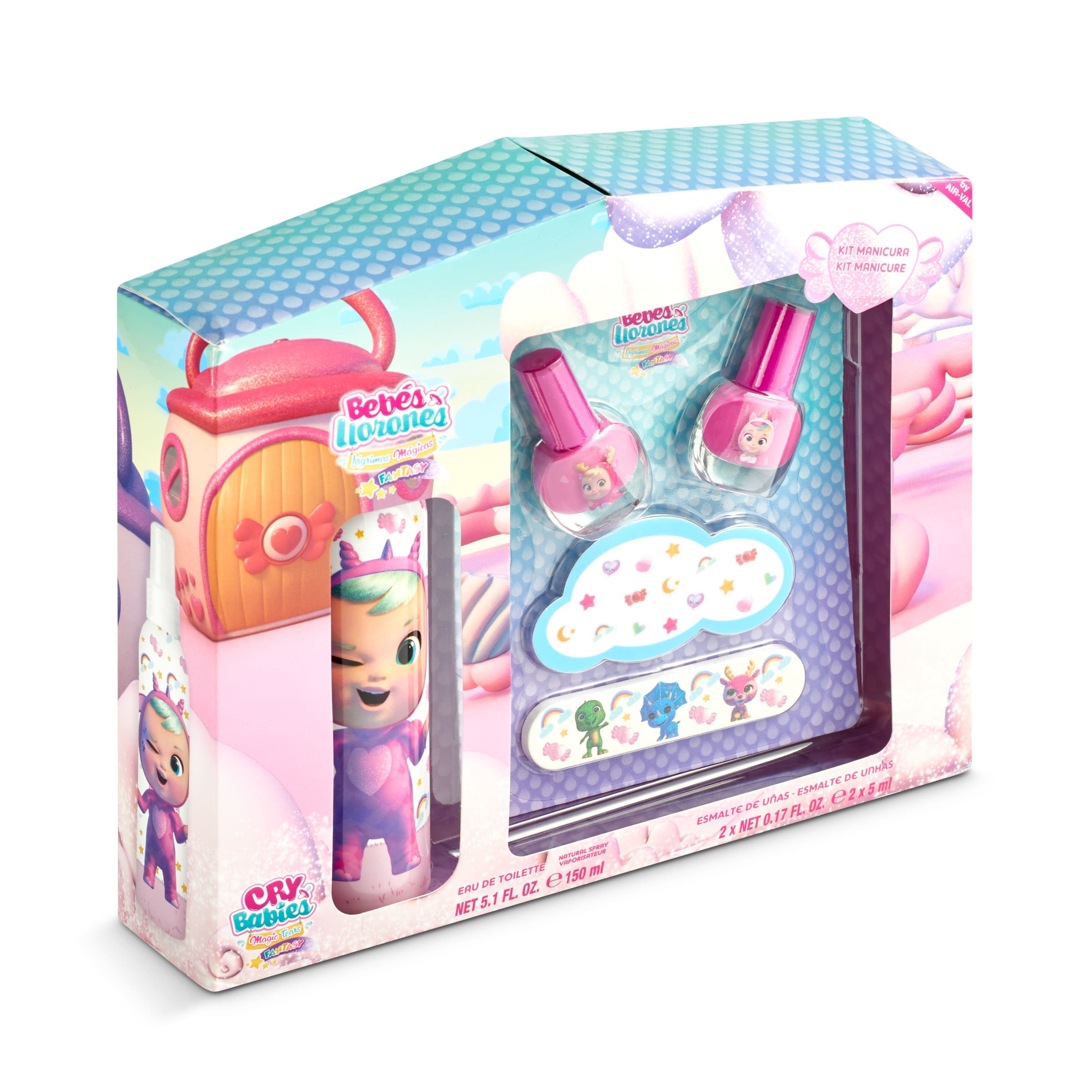 Pack colonia 150 ml + 2 esmaltes Cry babies 150 ml
