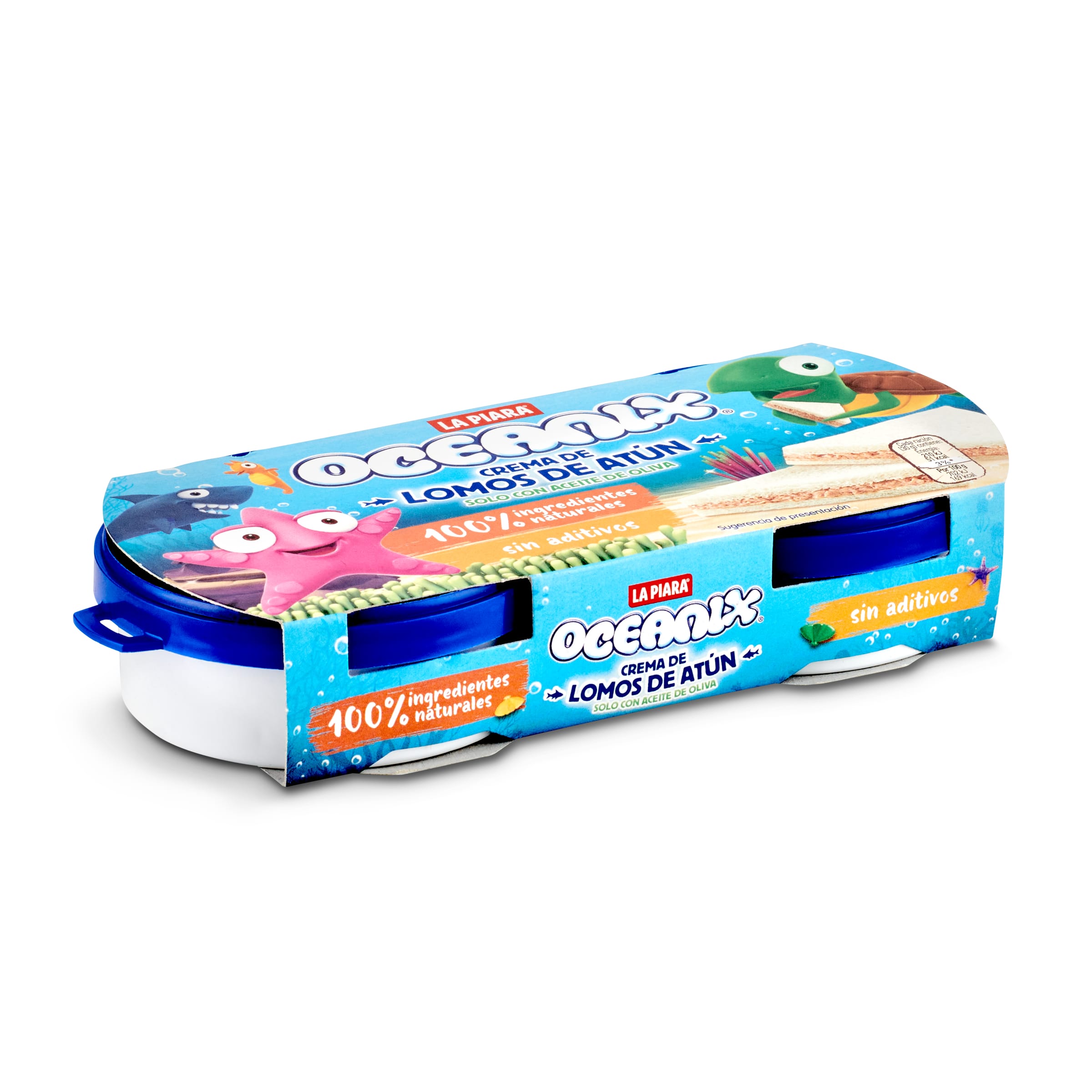 LA PIARA crema de atún en aceite de oliva Oceanix pack 2 latas x 75 gr