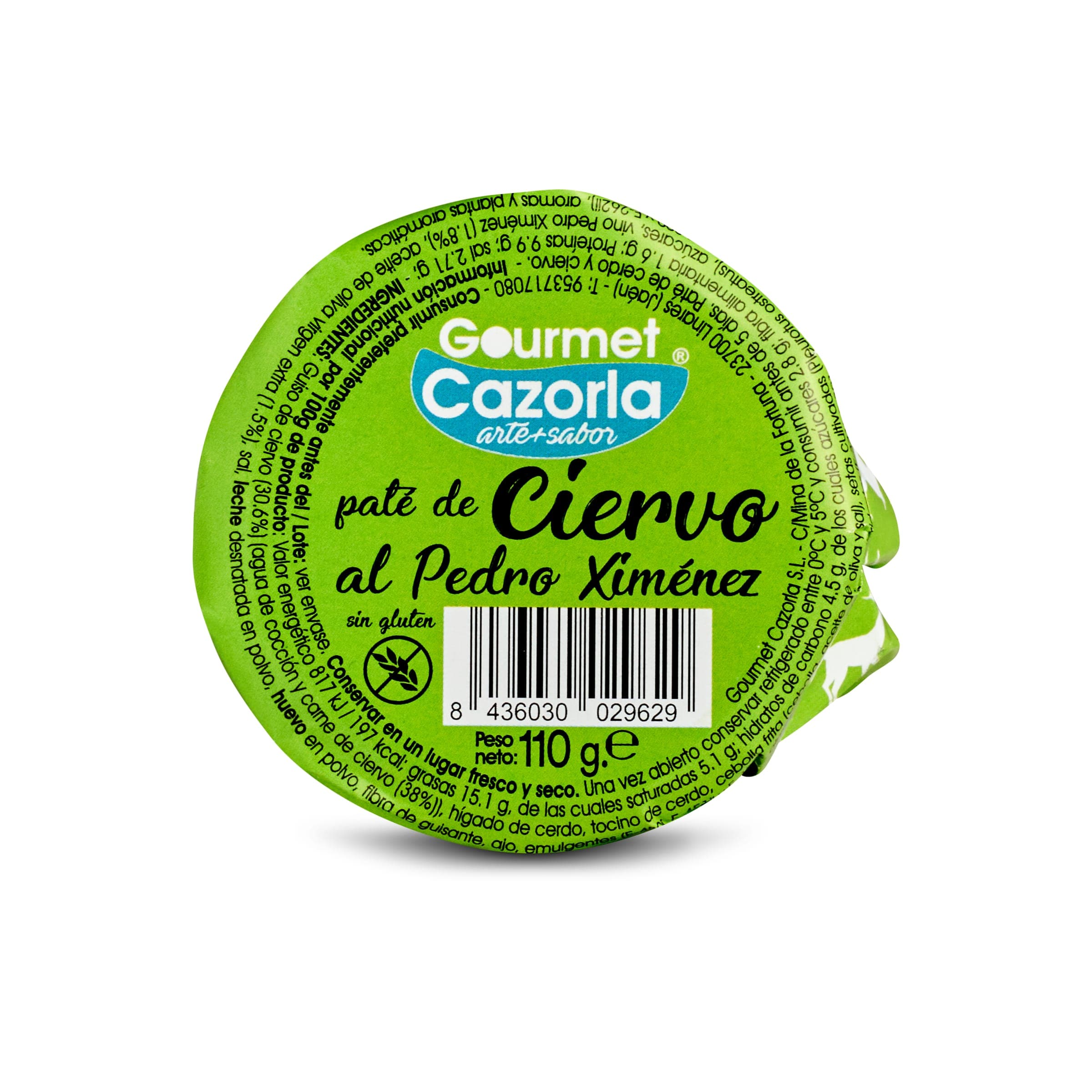 GOURMET CAZORLA paté de ciervo tarro 110 gr